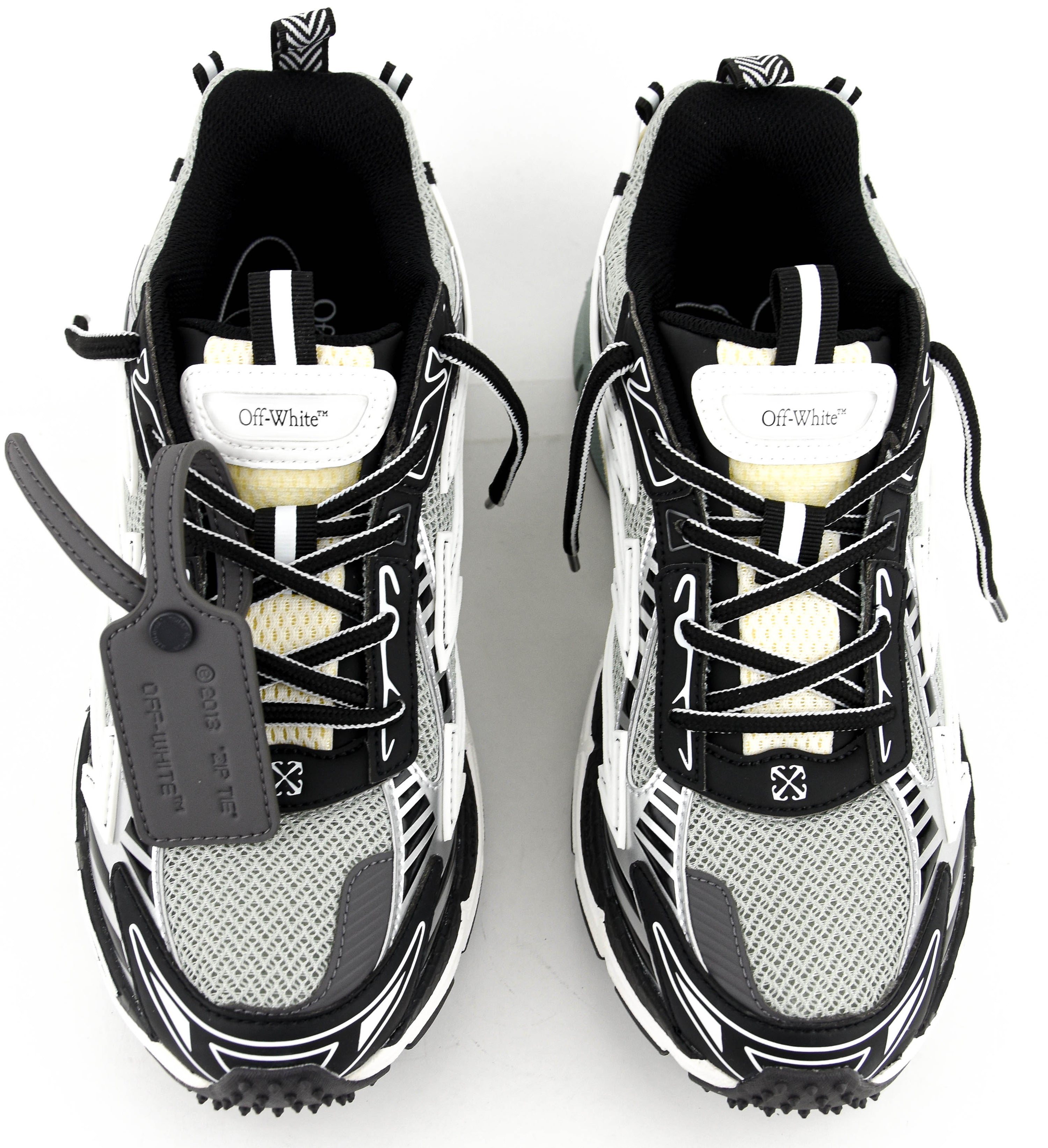 OFFWHITE BE RIGHT BACK LIGHT GREY BLACK