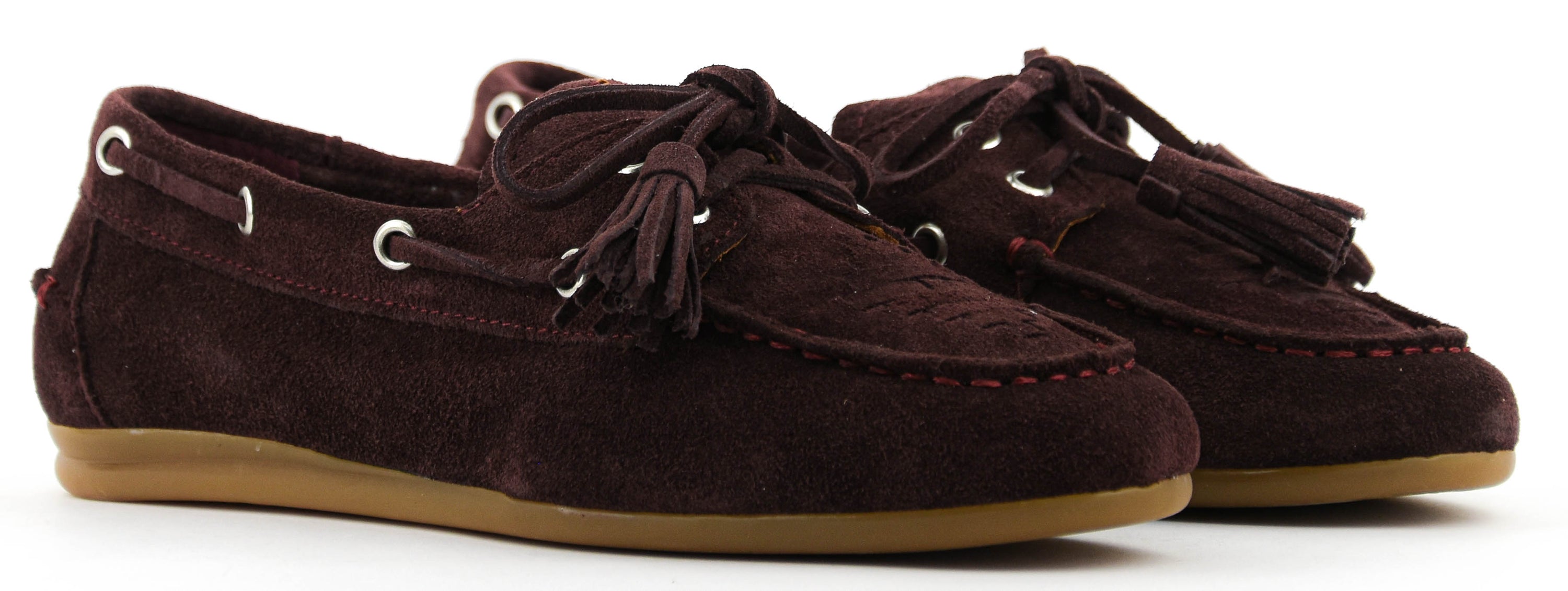 TORAL SHIMA BOAT SHOE BURGUNDY