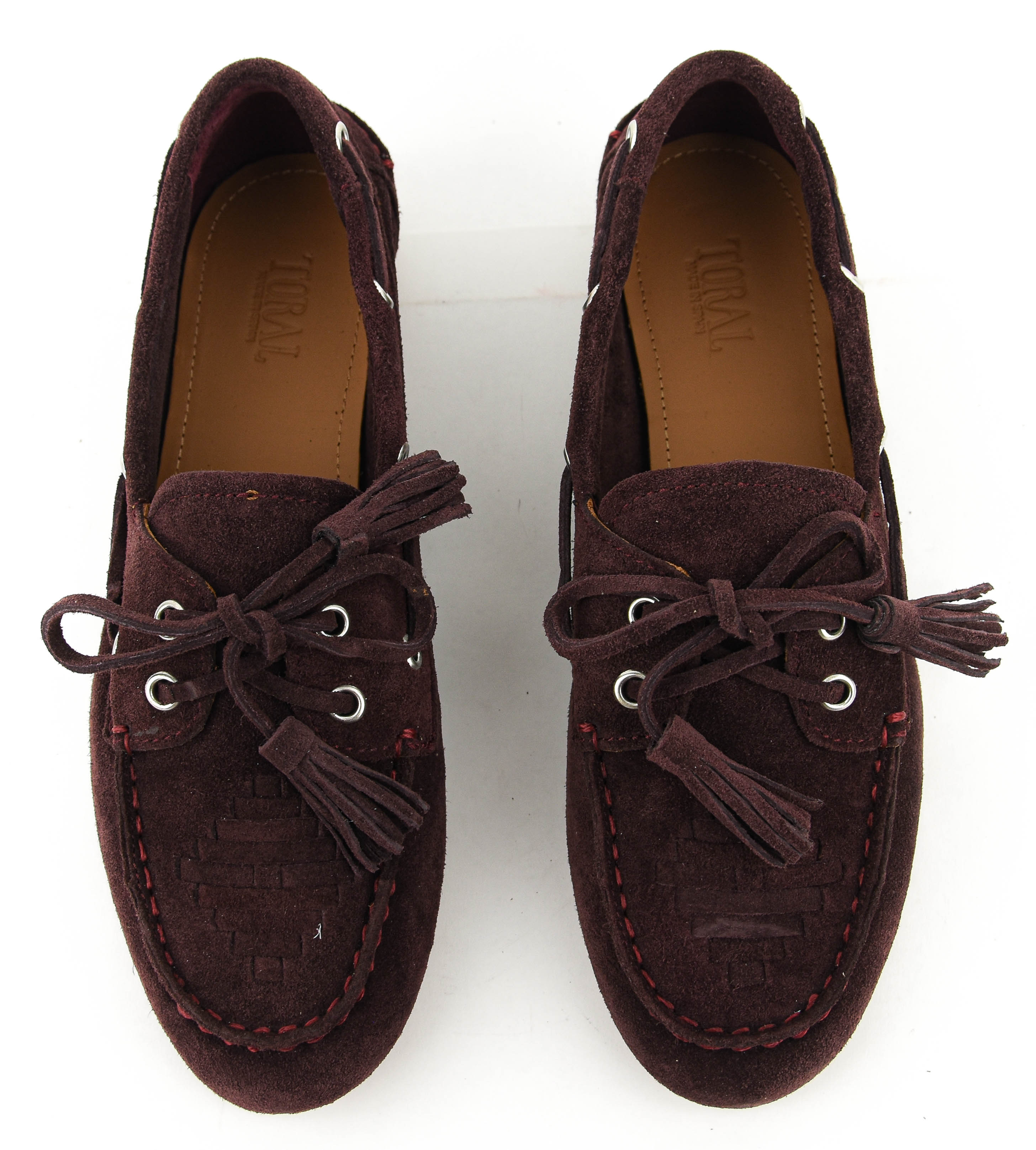 TORAL SHIMA BOAT SHOE BURGUNDY