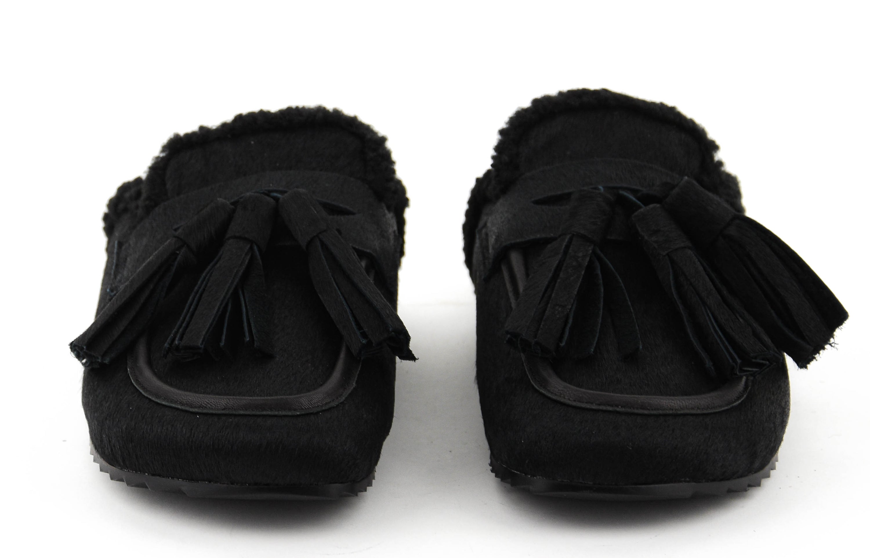 TORAL ARIANA MULE BLACK HAIRCALF