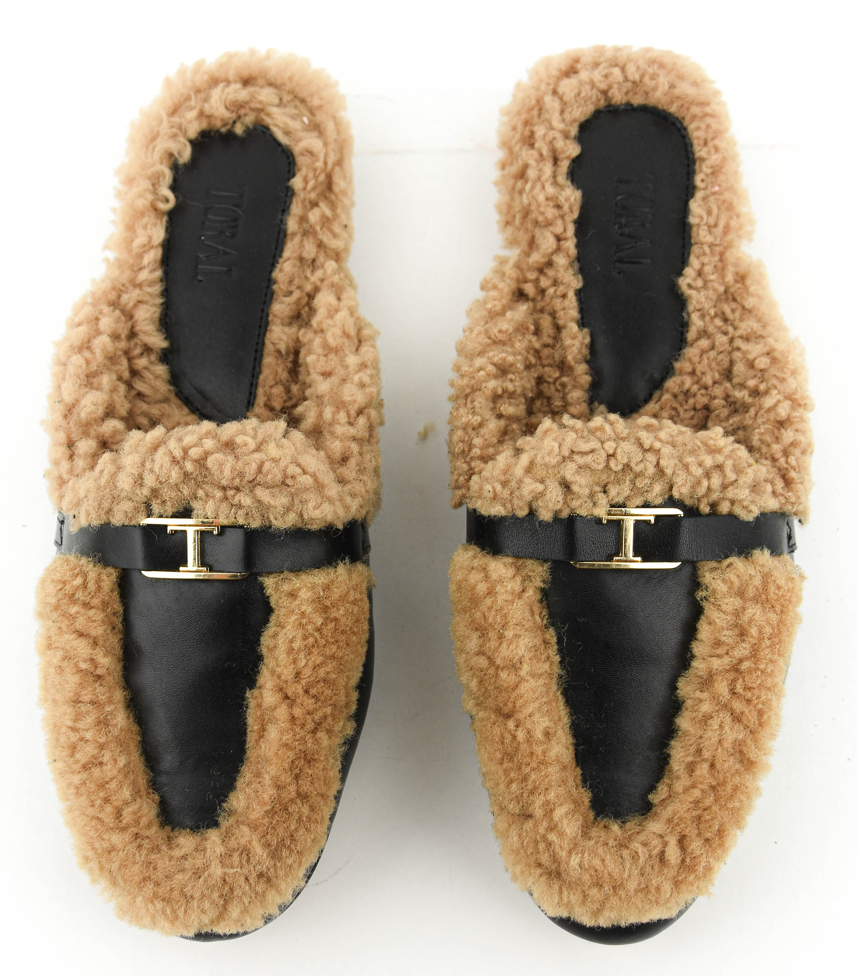 TORAL DAPHNE SLIDE BLACK BEIGE
