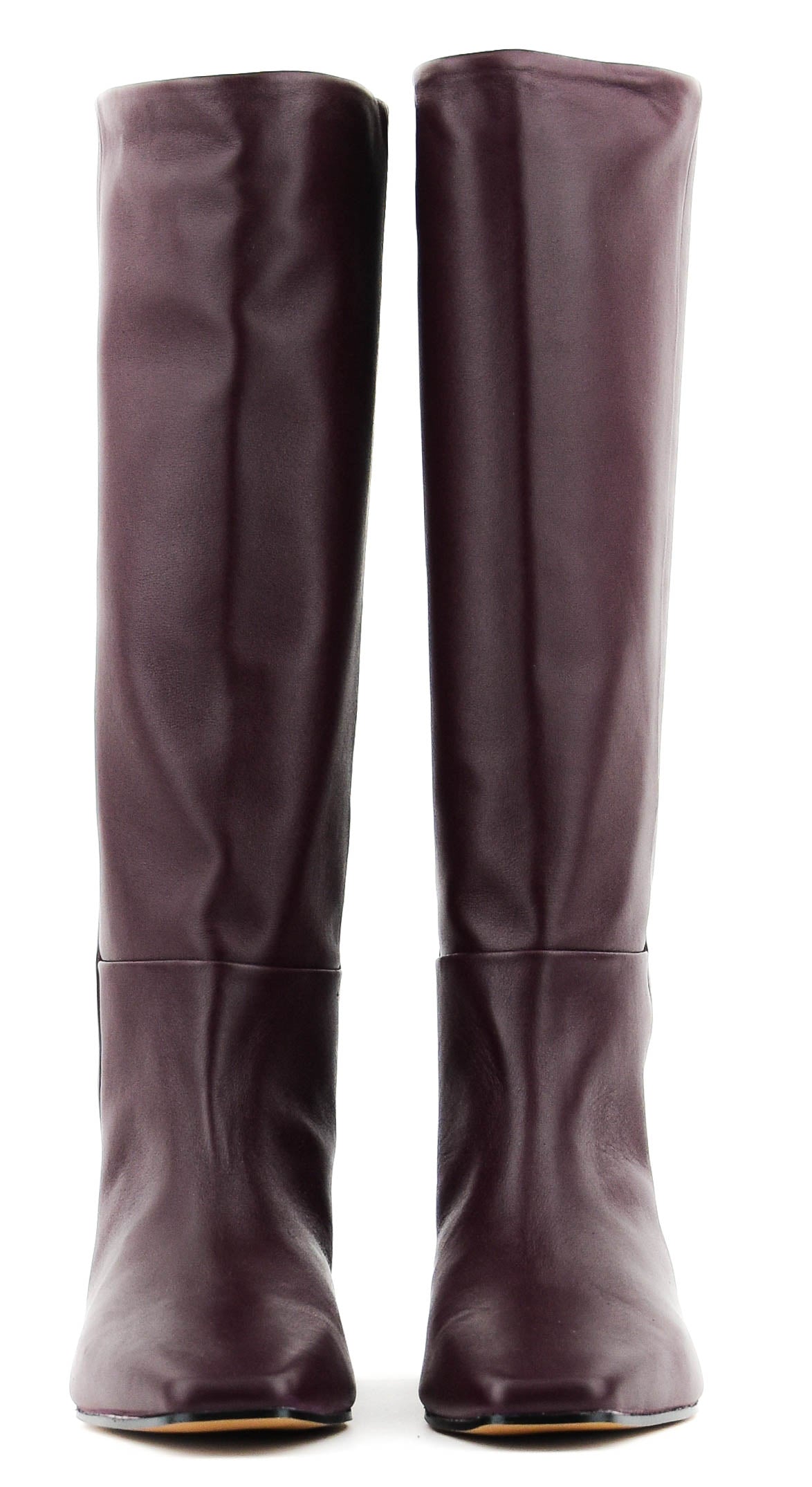 TORAL GIGI LONGBOOT SQUARE FLAT BURGUNDY