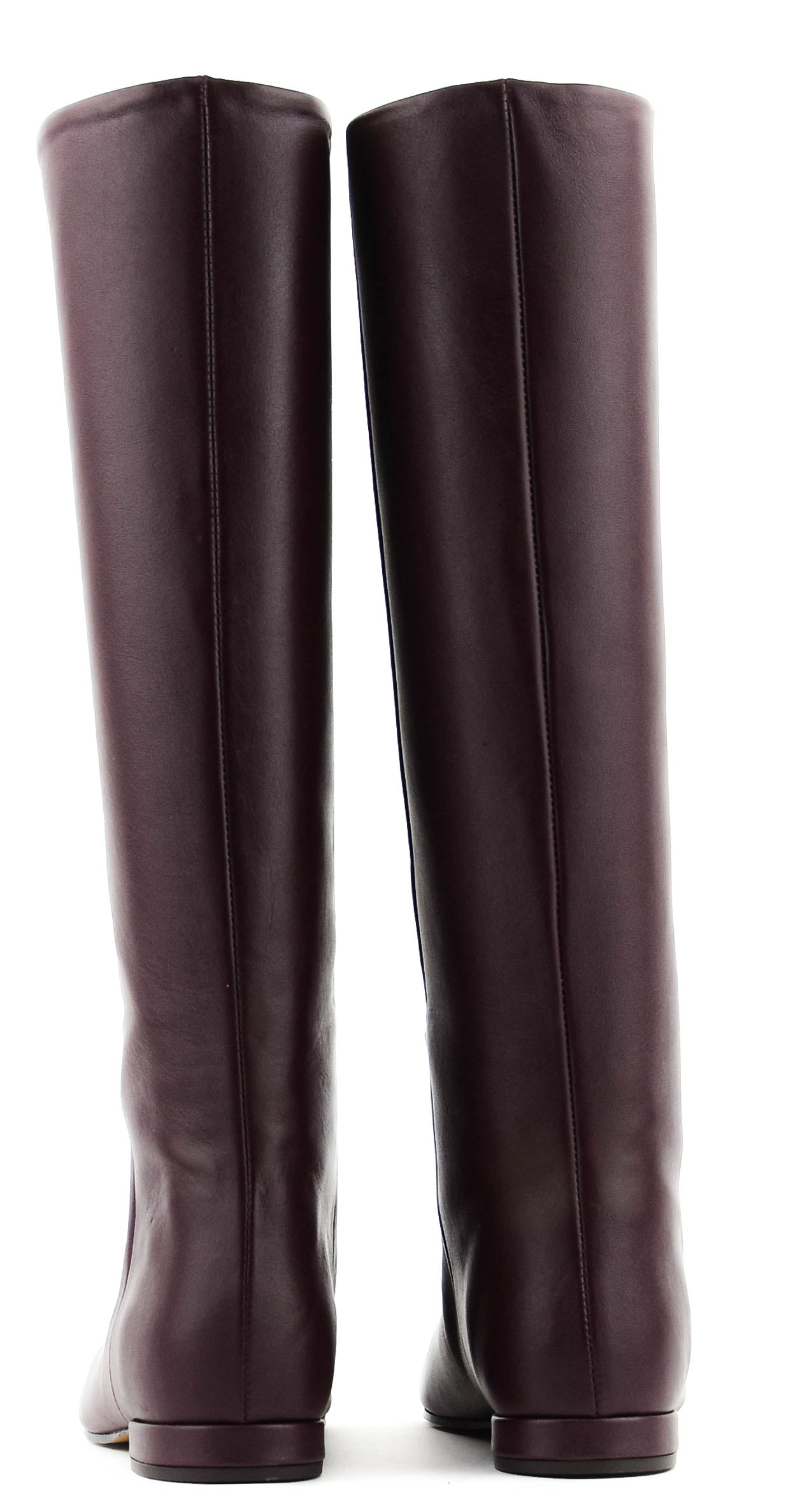 TORAL GIGI LONGBOOT SQUARE FLAT BURGUNDY