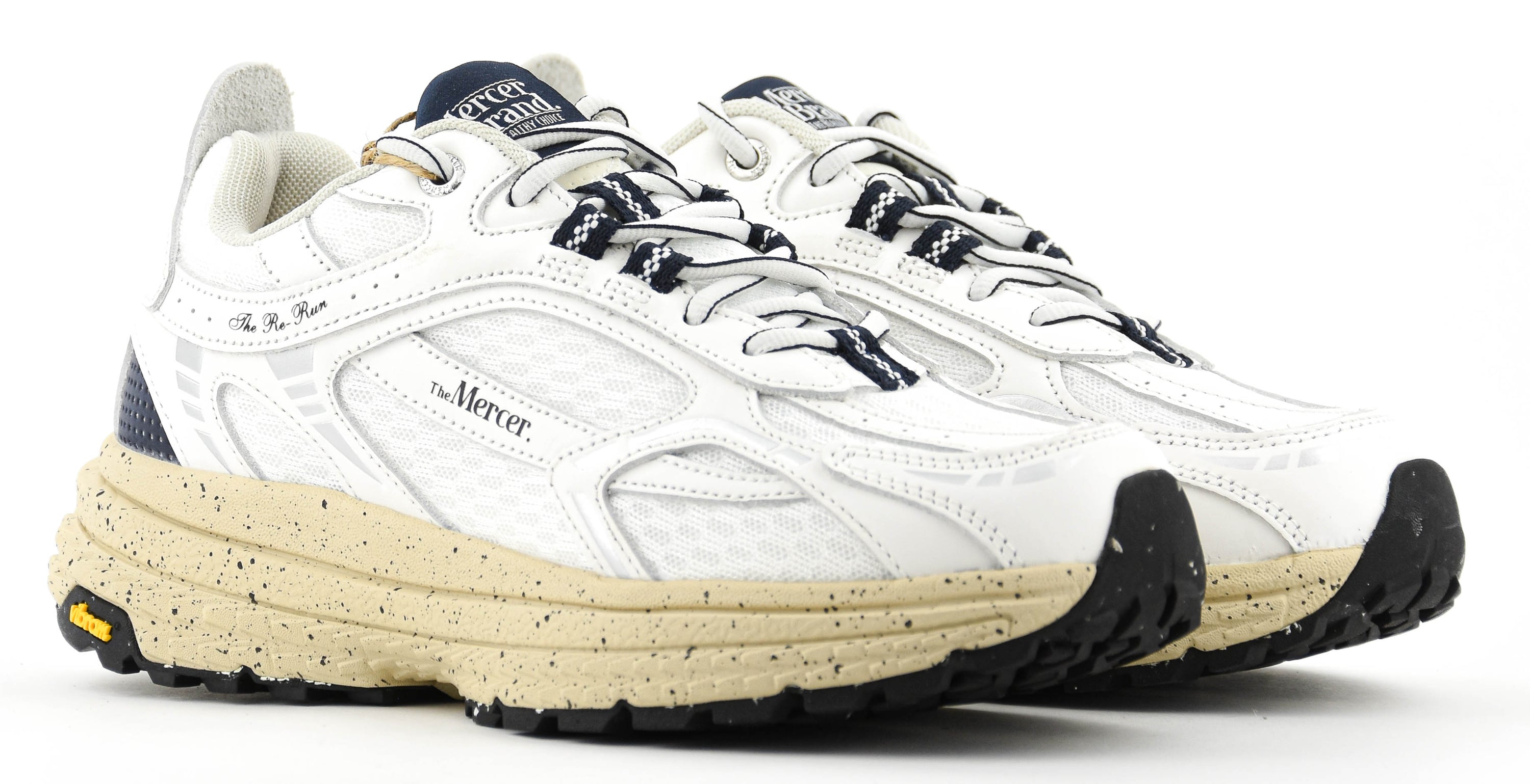 MERCER RE-RUN WHITE BLUE