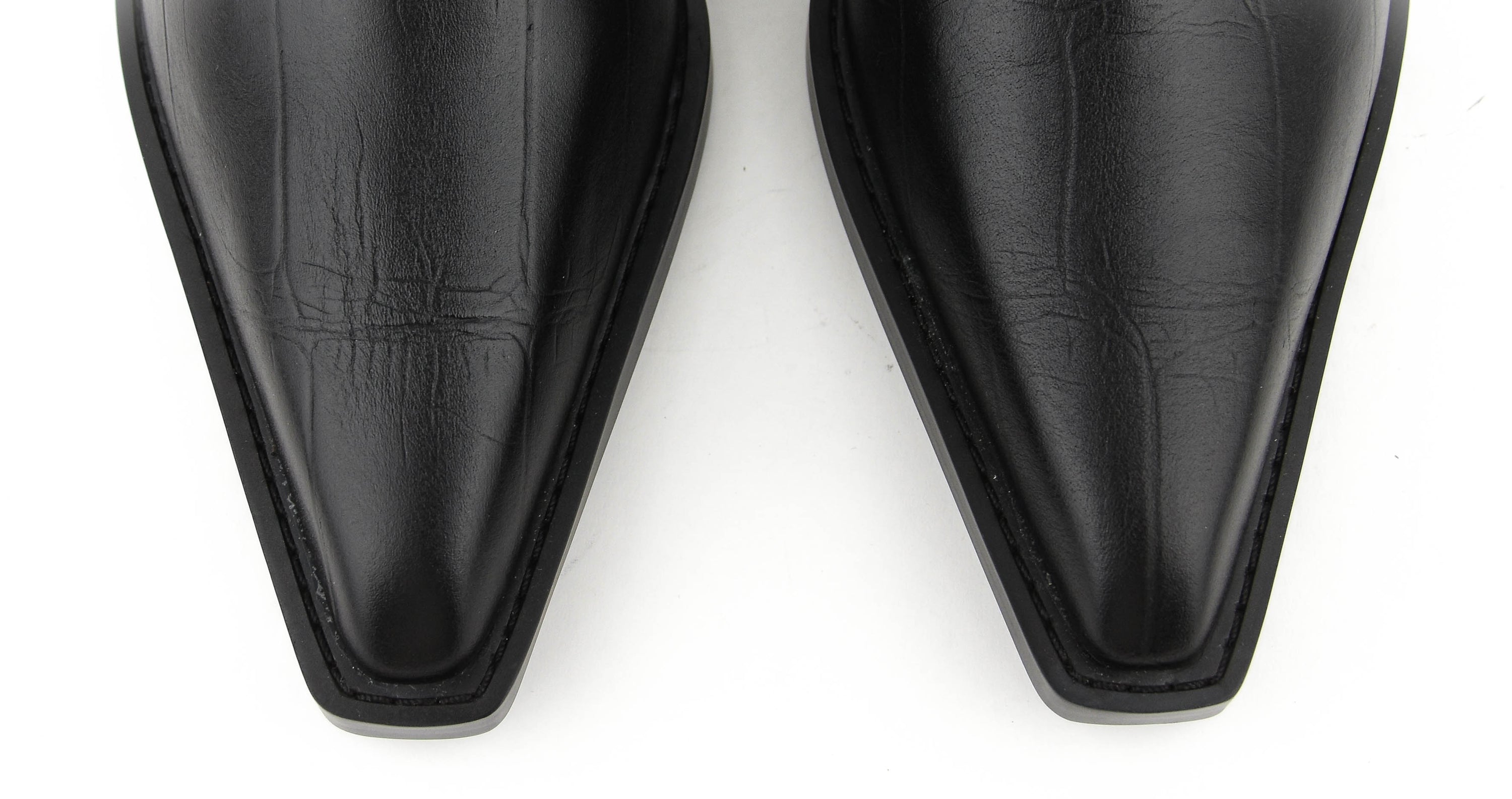 LOLA CRUZ CHELSEA WESTERN BLACK CROC