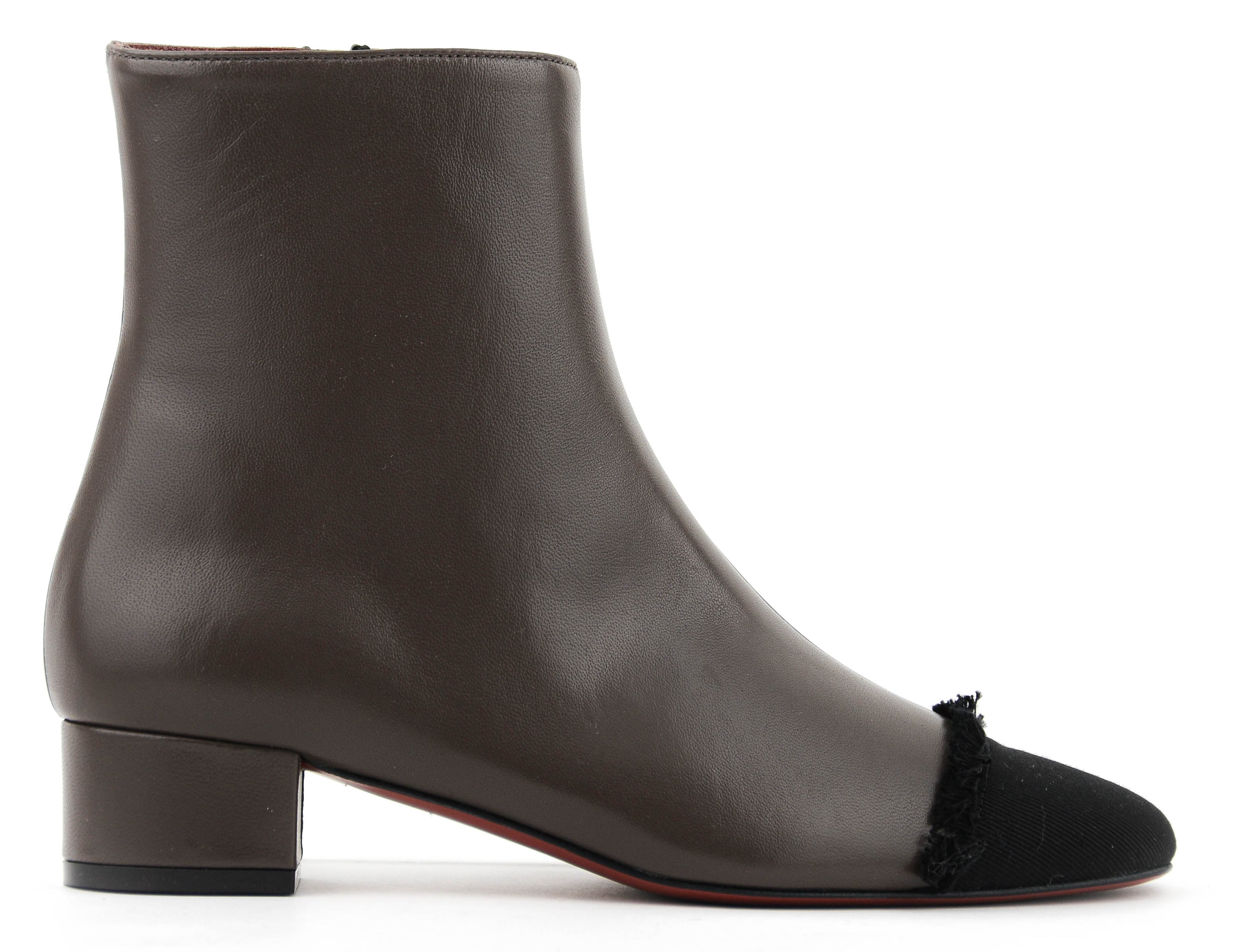 PAUL WARMER BOOTIE TOECAP DARK GREY