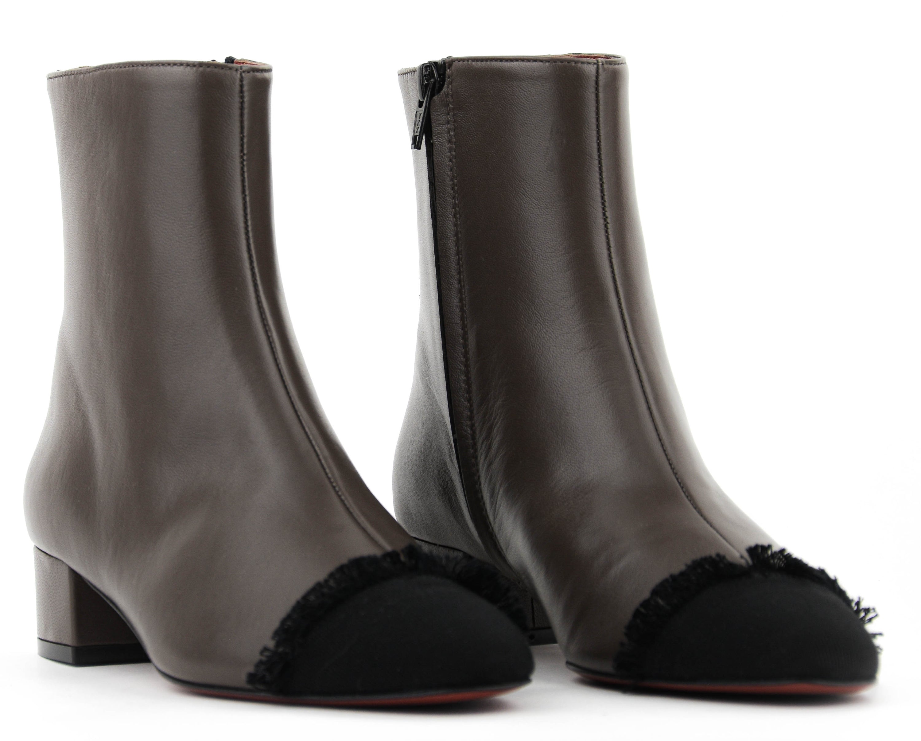 PAUL WARMER BOOTIE TOECAP DARK GREY