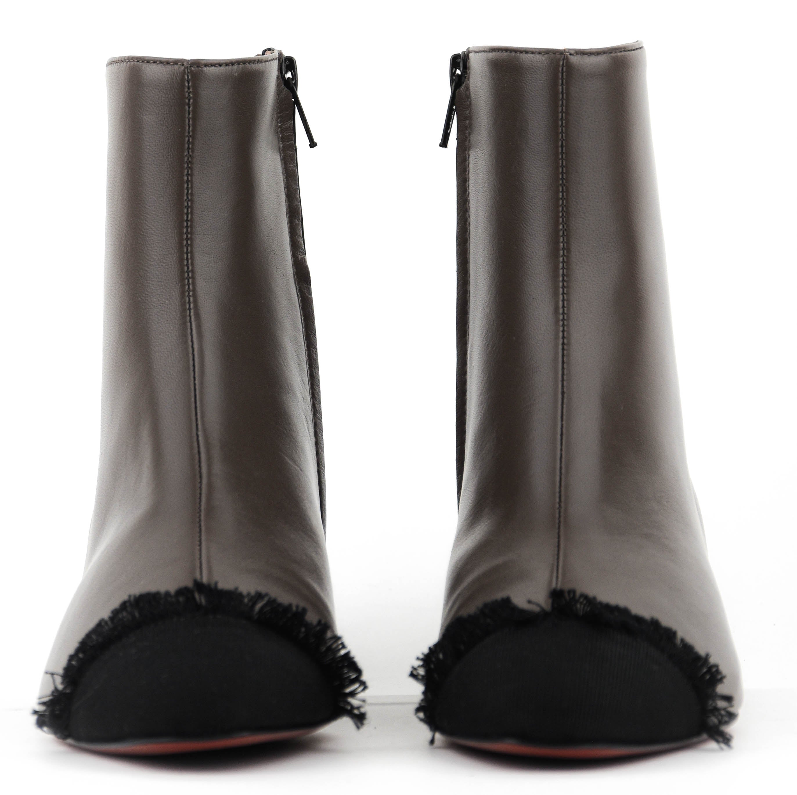 PAUL WARMER BOOTIE TOECAP DARK GREY
