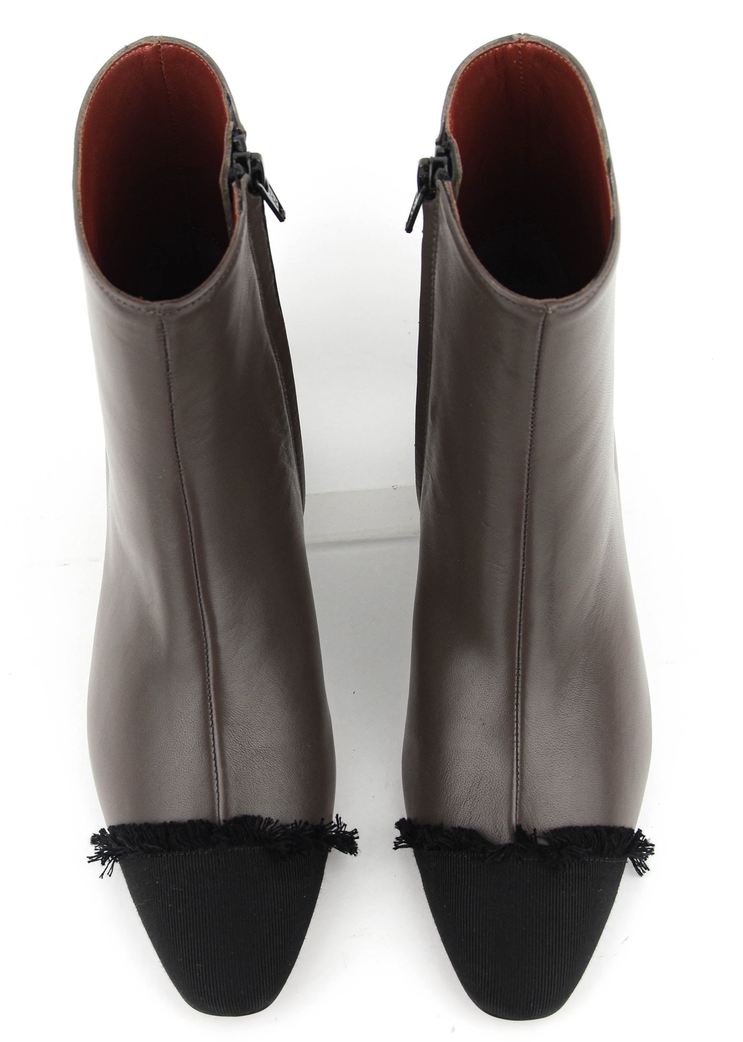PAUL WARMER BOOTIE TOECAP DARK GREY