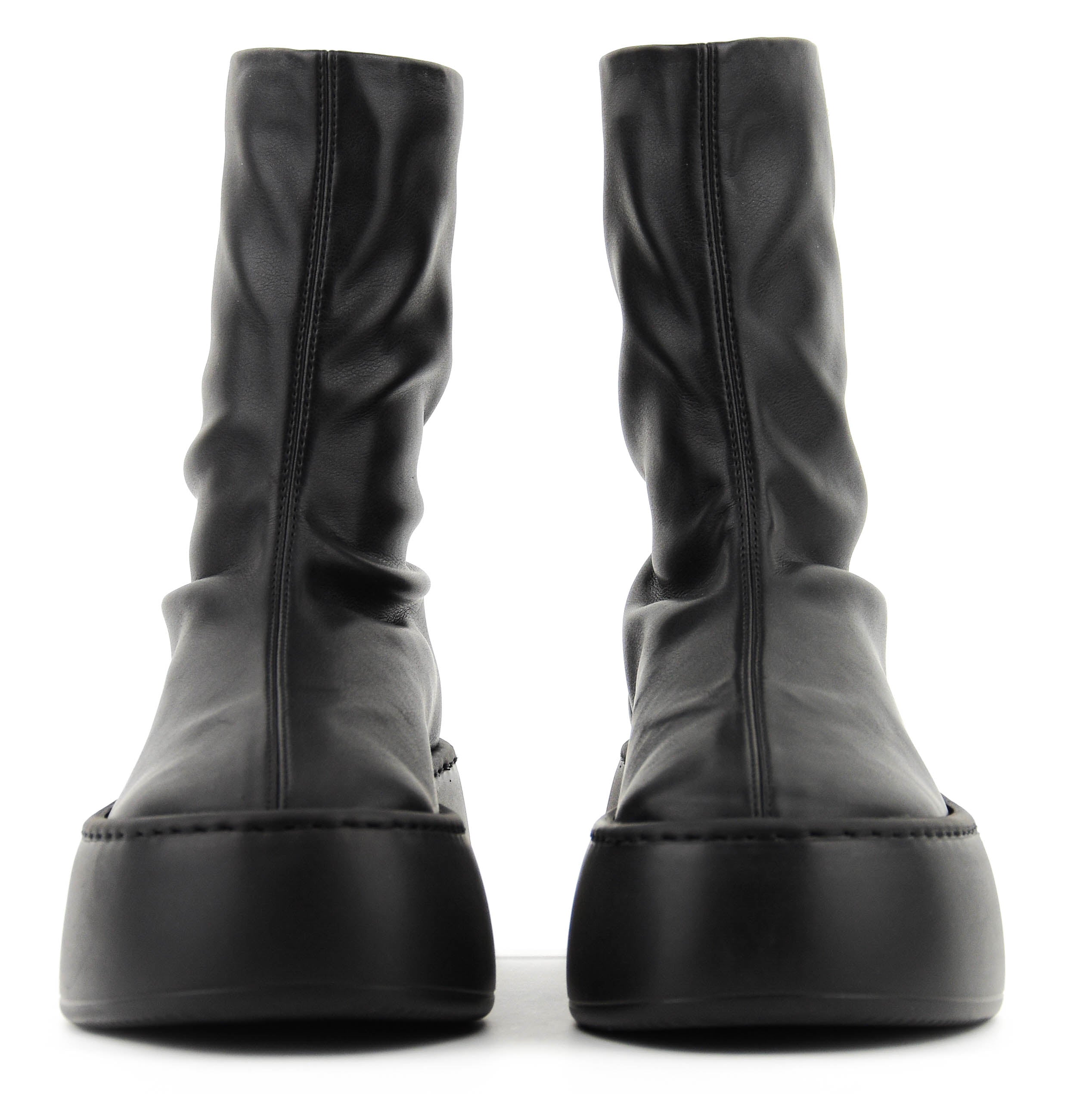 GIUSEPPE ZANOTTI STRETCH BOOTIE PLATFORM BLACK