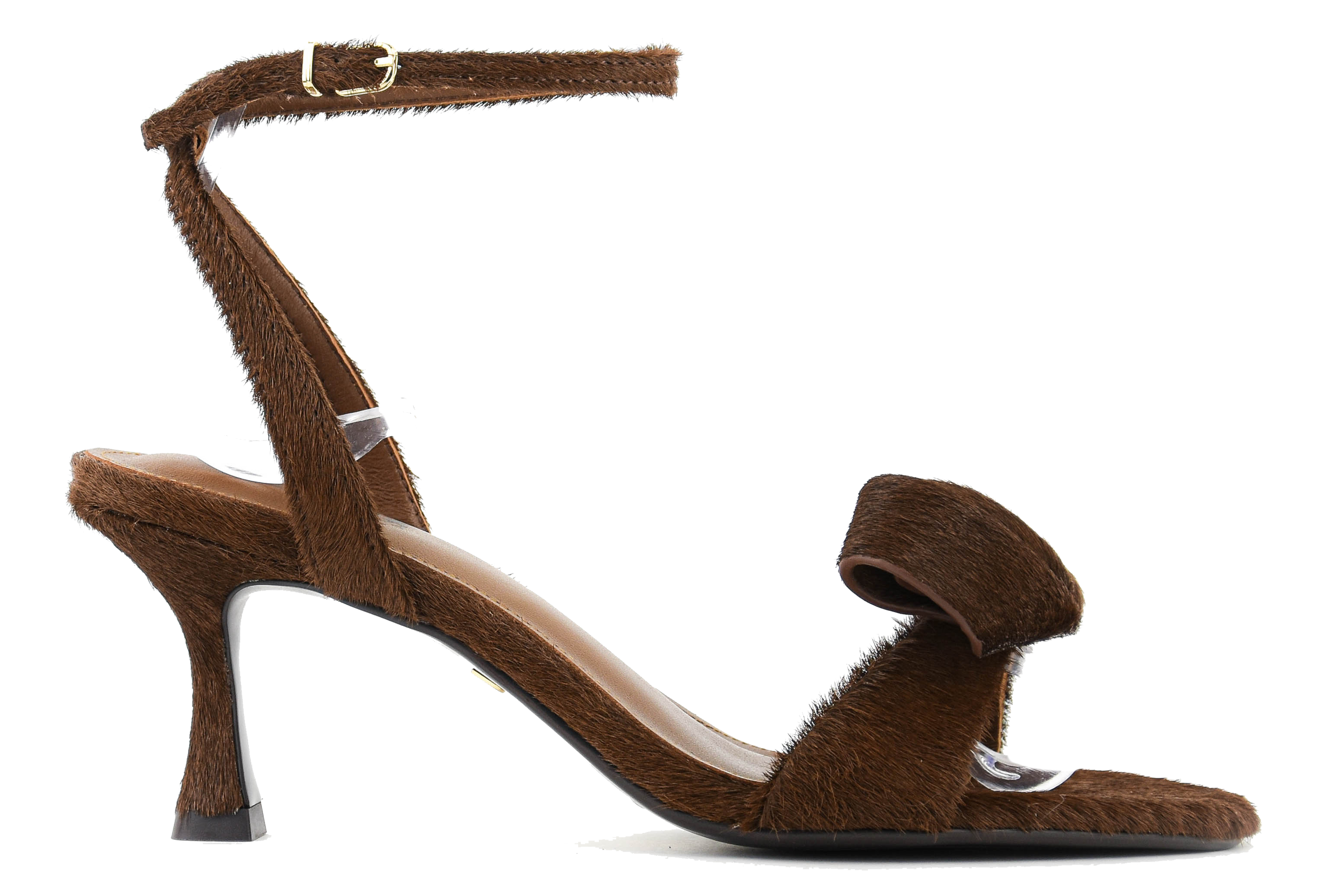 LOLA CRUZ SANDAL TAN PONY