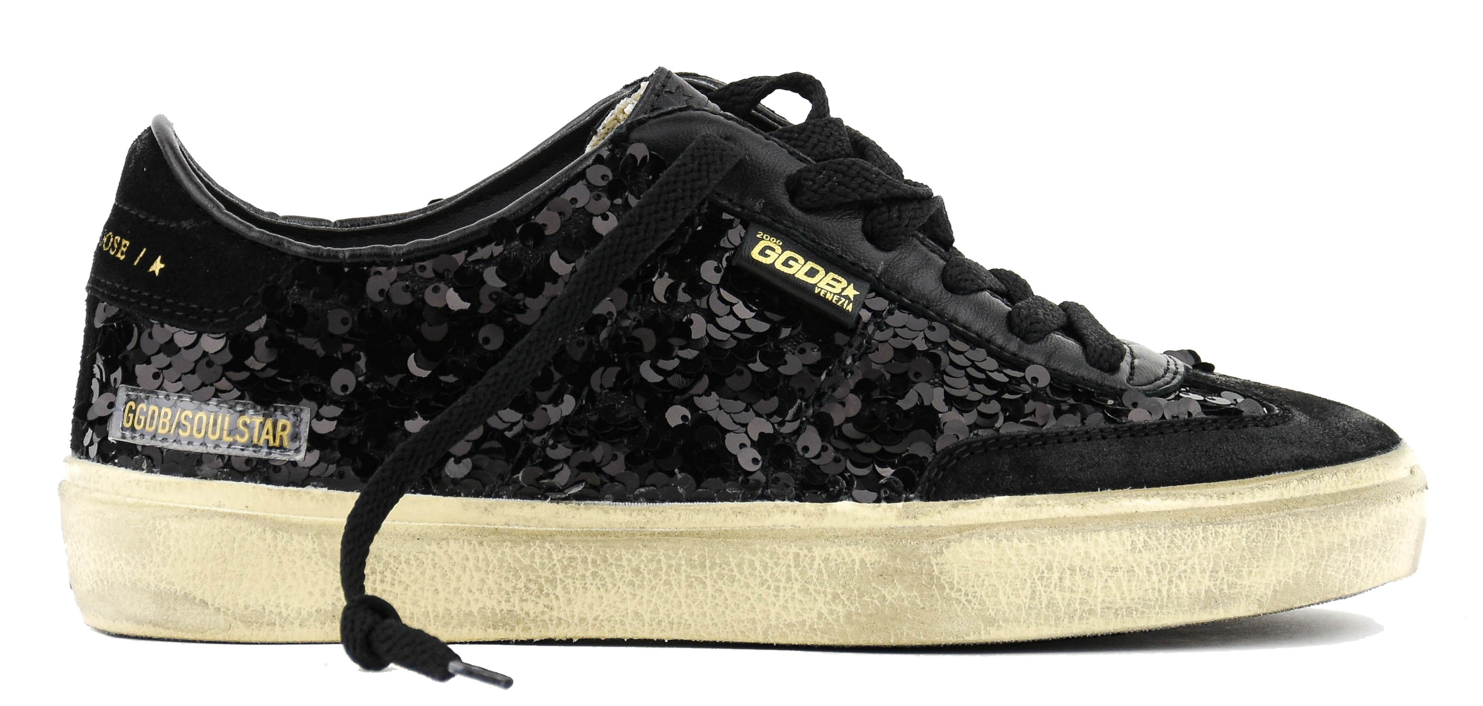GOLDEN GOOSE SOUL STAR PAILLETTES BLACK
