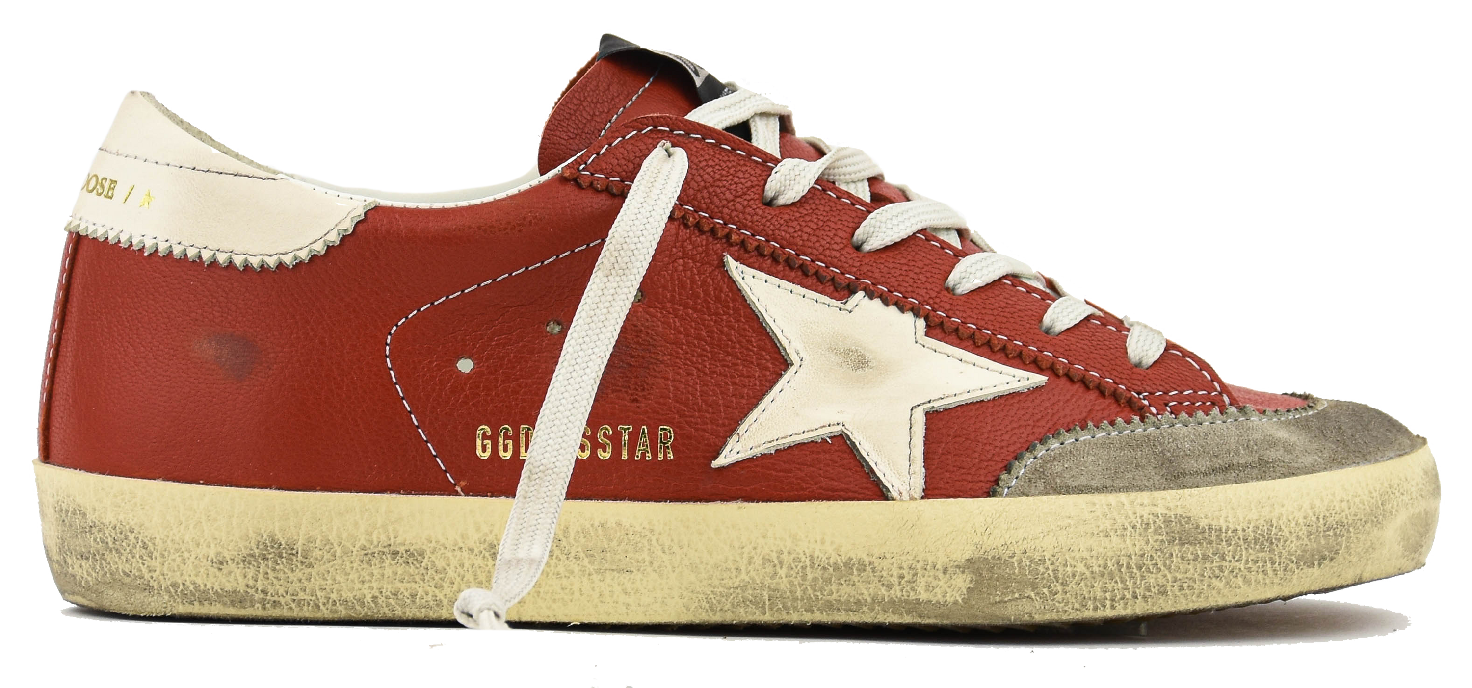 GOLDEN GOOSE SUPERSTAR ORANGE/WHITE