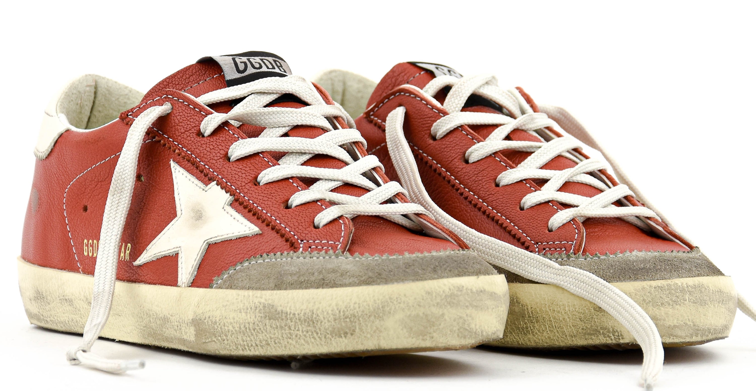 GOLDEN GOOSE SUPERSTAR ORANGE/WHITE