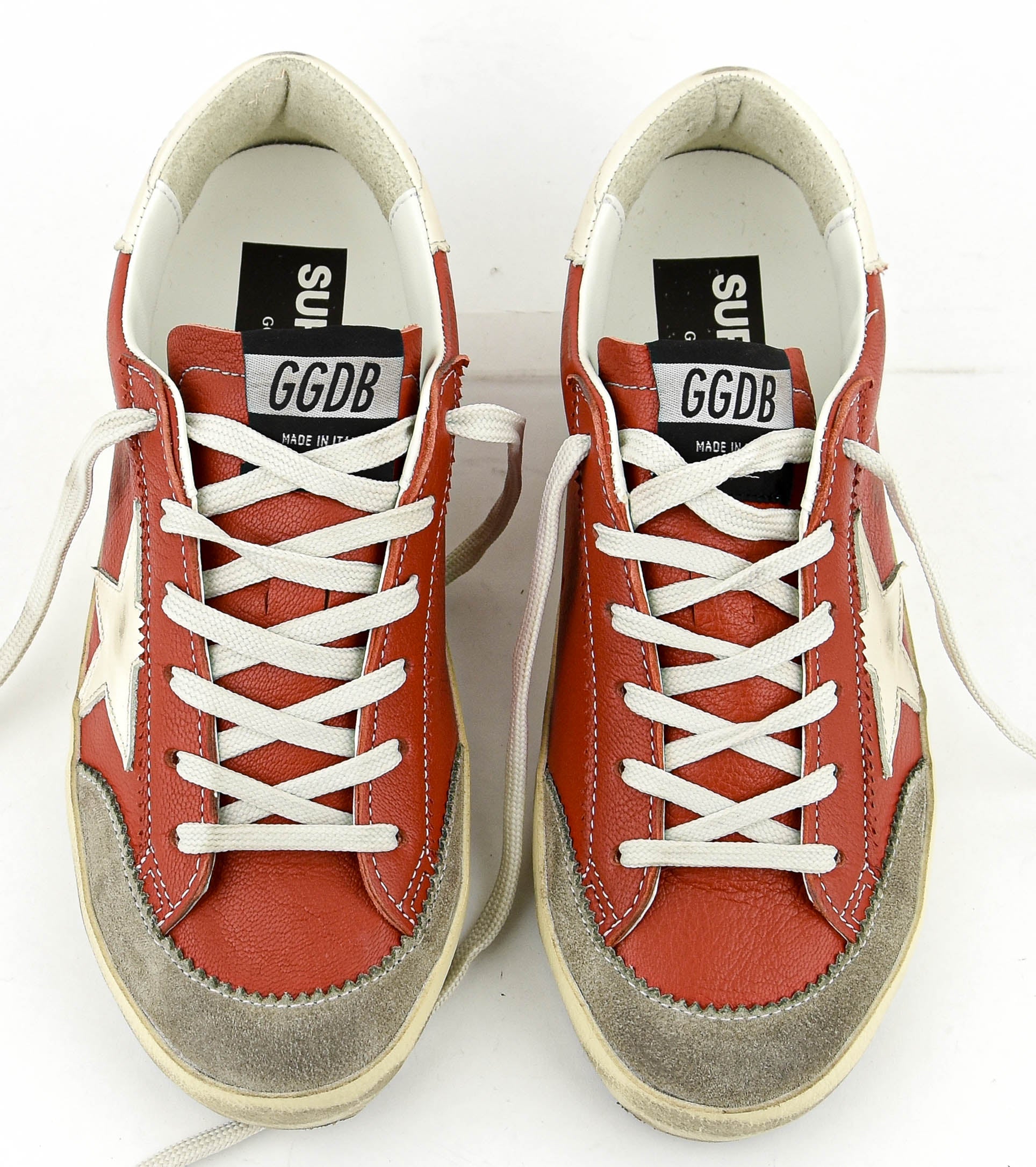 GOLDEN GOOSE SUPERSTAR ORANGE/WHITE