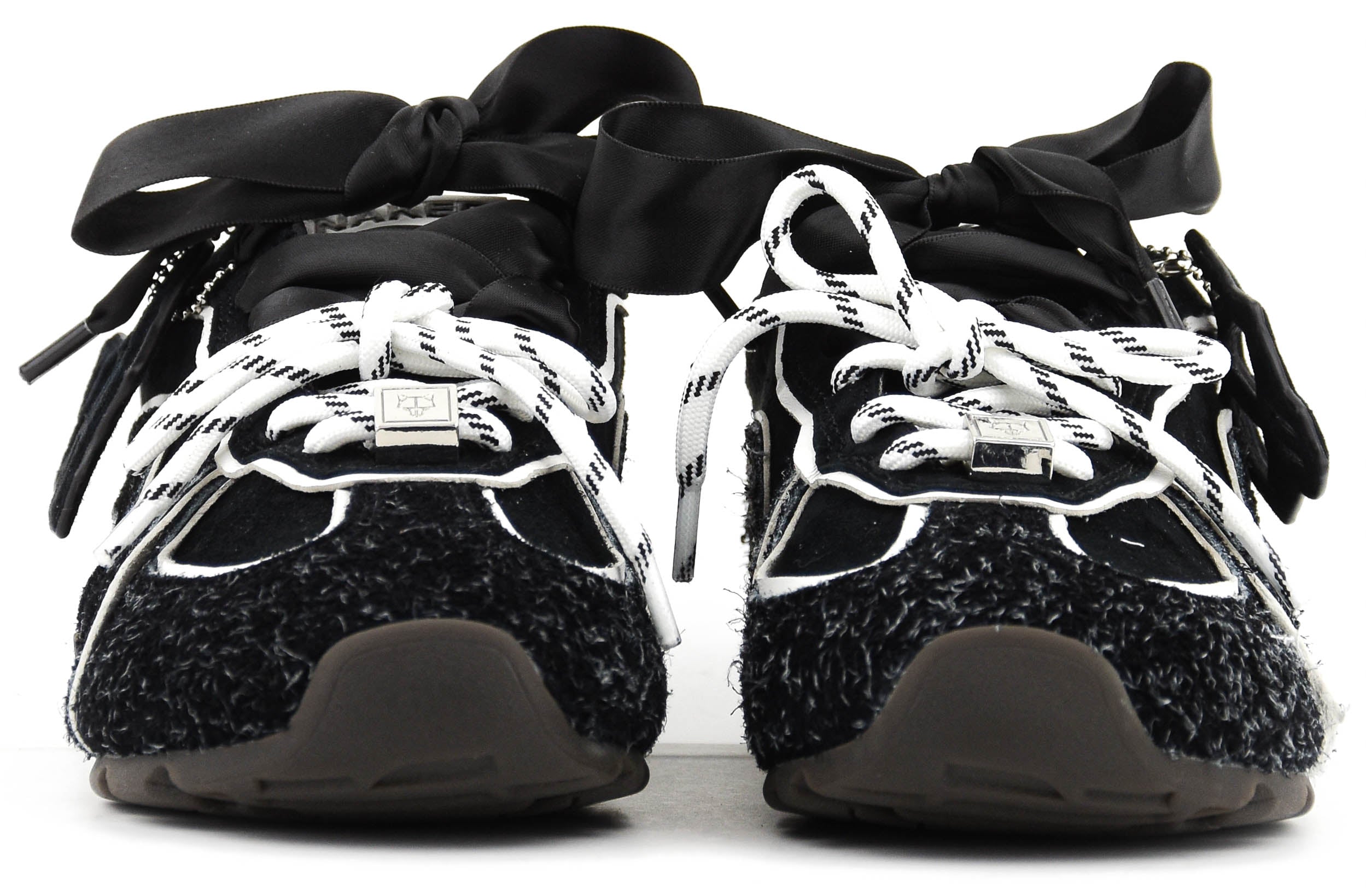 NAKED WOLFE ADORED BLACK HAIRY SNEAKER