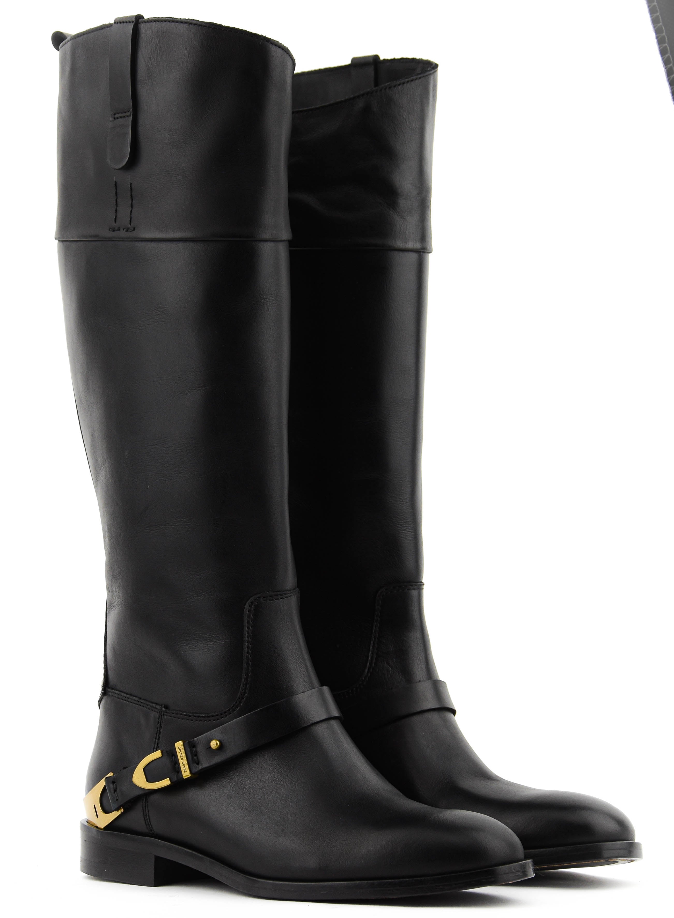 GOLDEN GOOSE NEW CHARLIE BOOTS BLACK