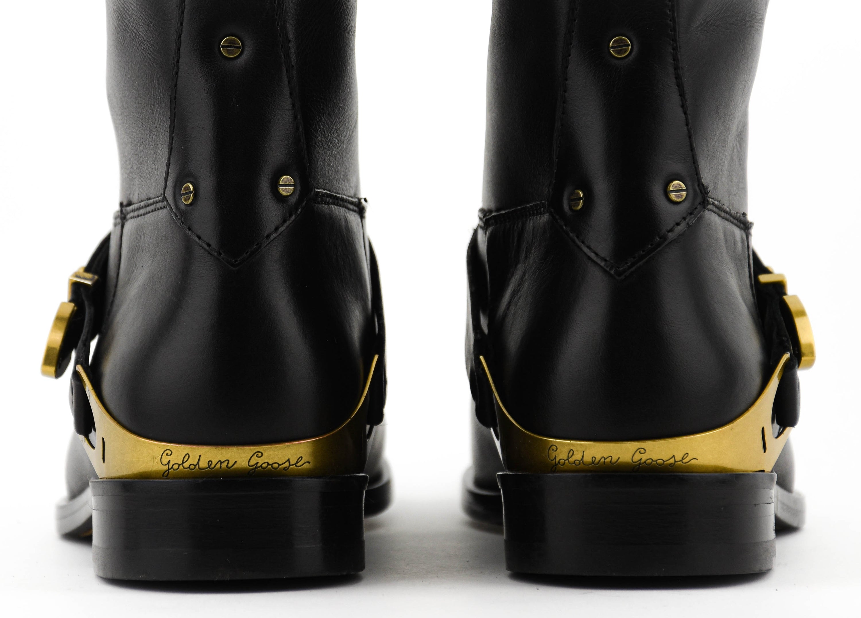 GOLDEN GOOSE NEW CHARLIE BOOTS BLACK