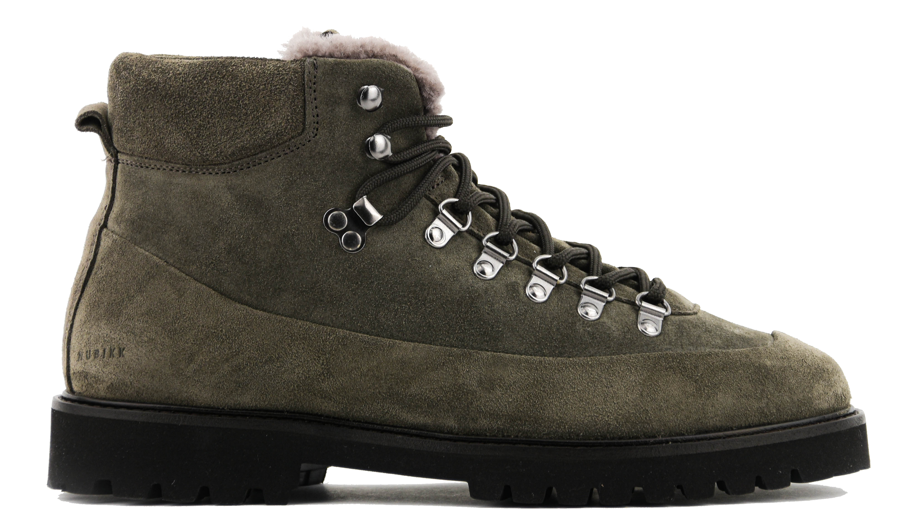 NUBIKK LOGAN CHAD FUR GREY SUEDE