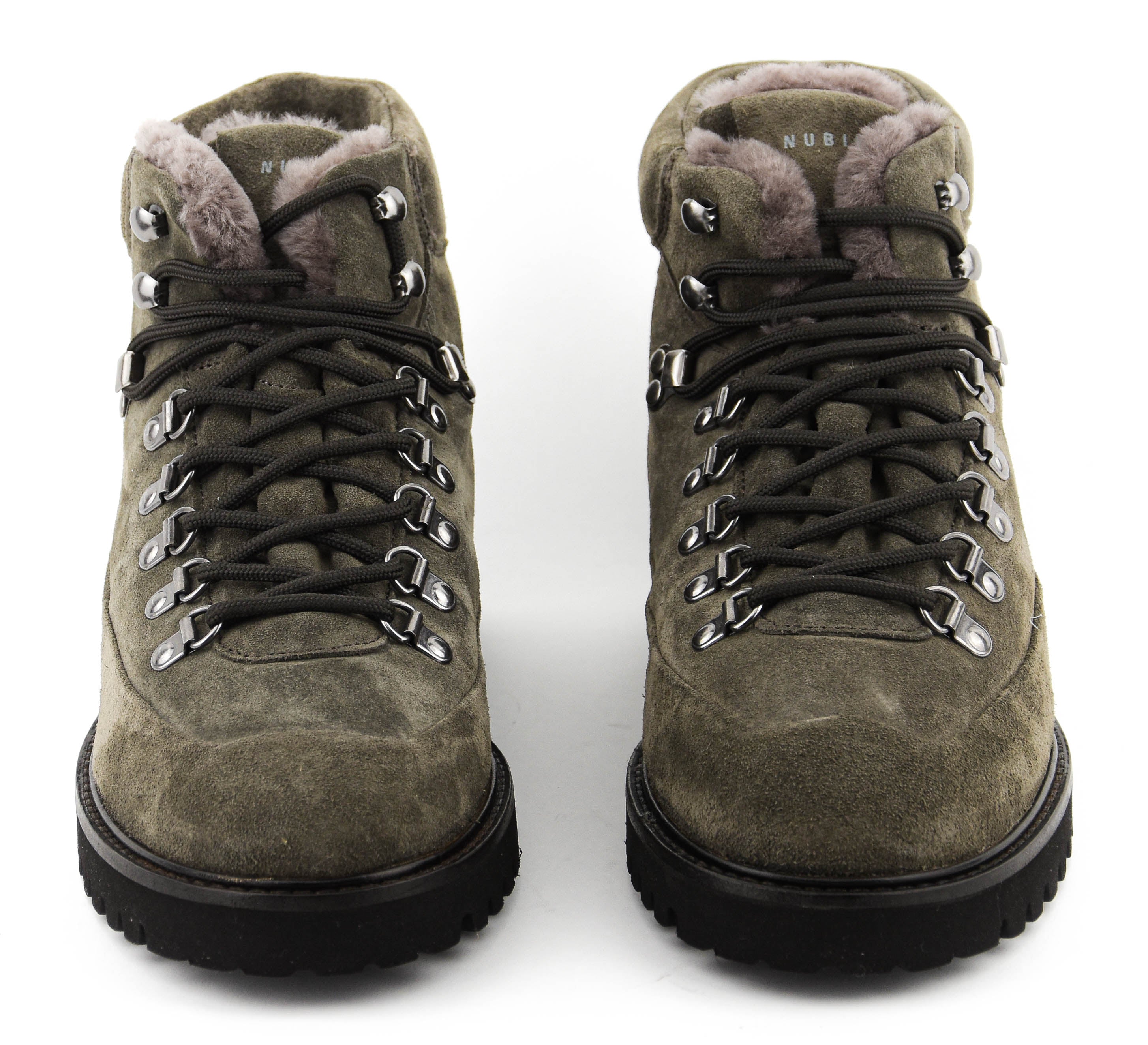 NUBIKK LOGAN CHAD FUR GREY SUEDE