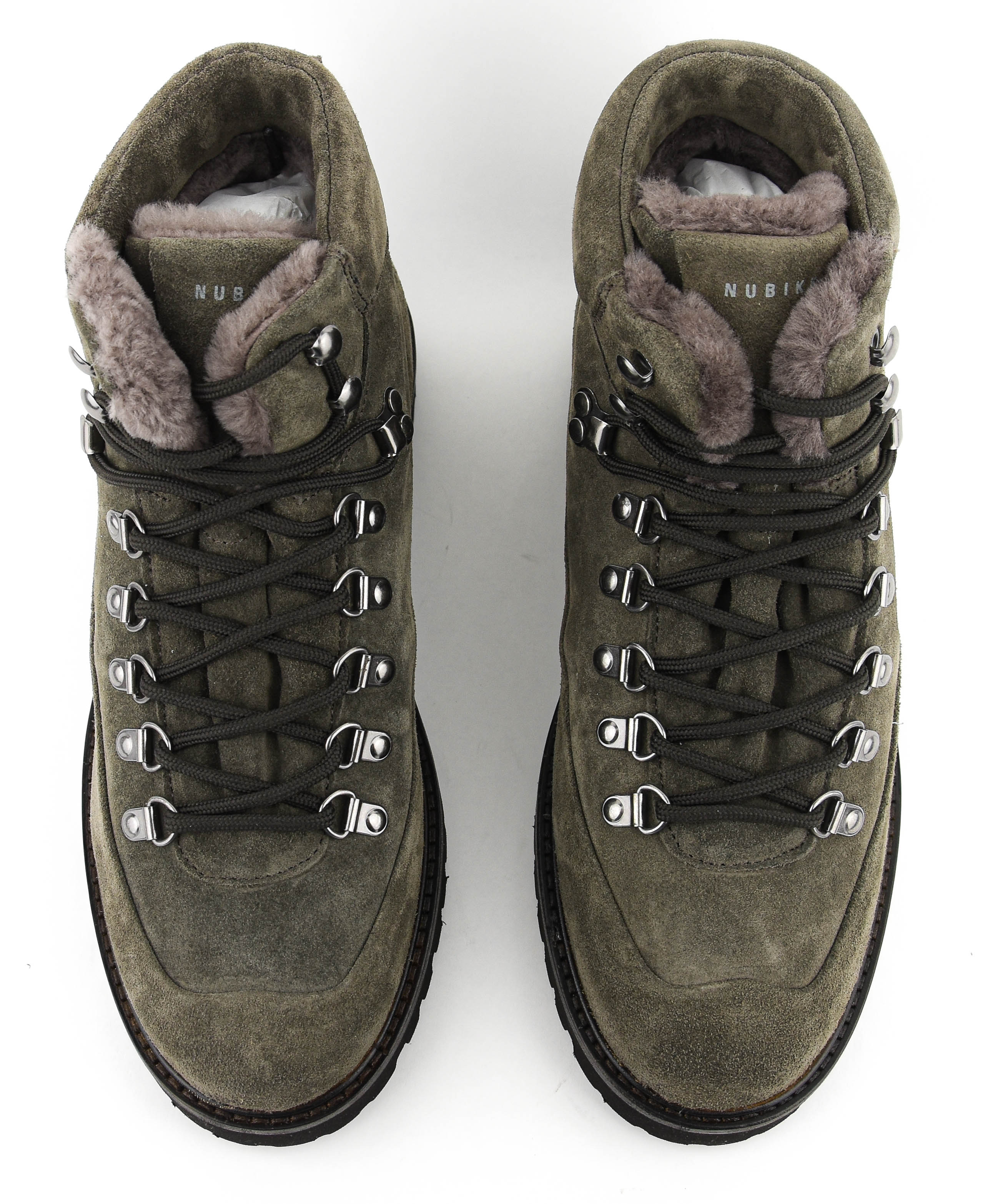 NUBIKK LOGAN CHAD FUR GREY SUEDE