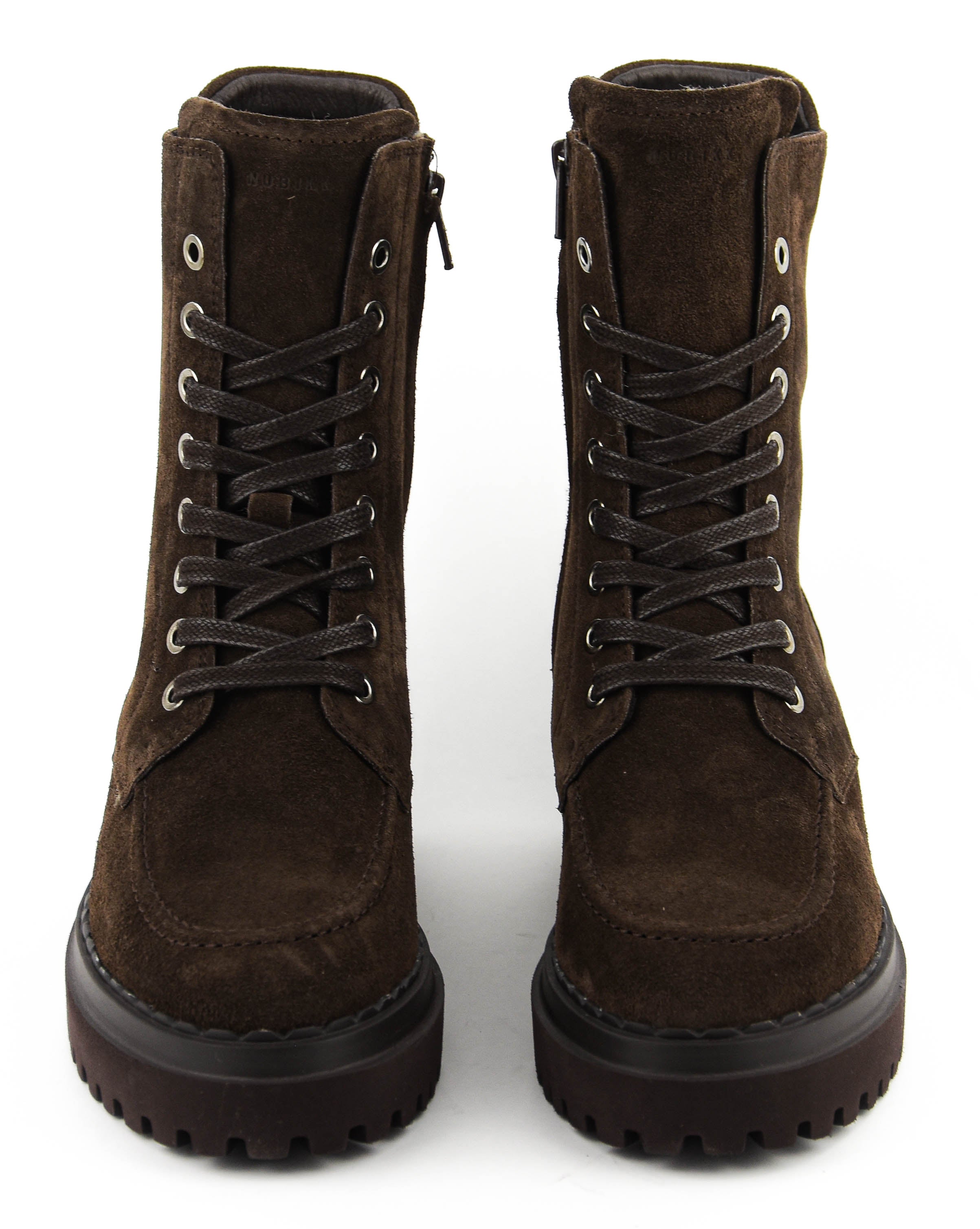 NUBIKK FAE BOBBI FUR BROWN SUEDE