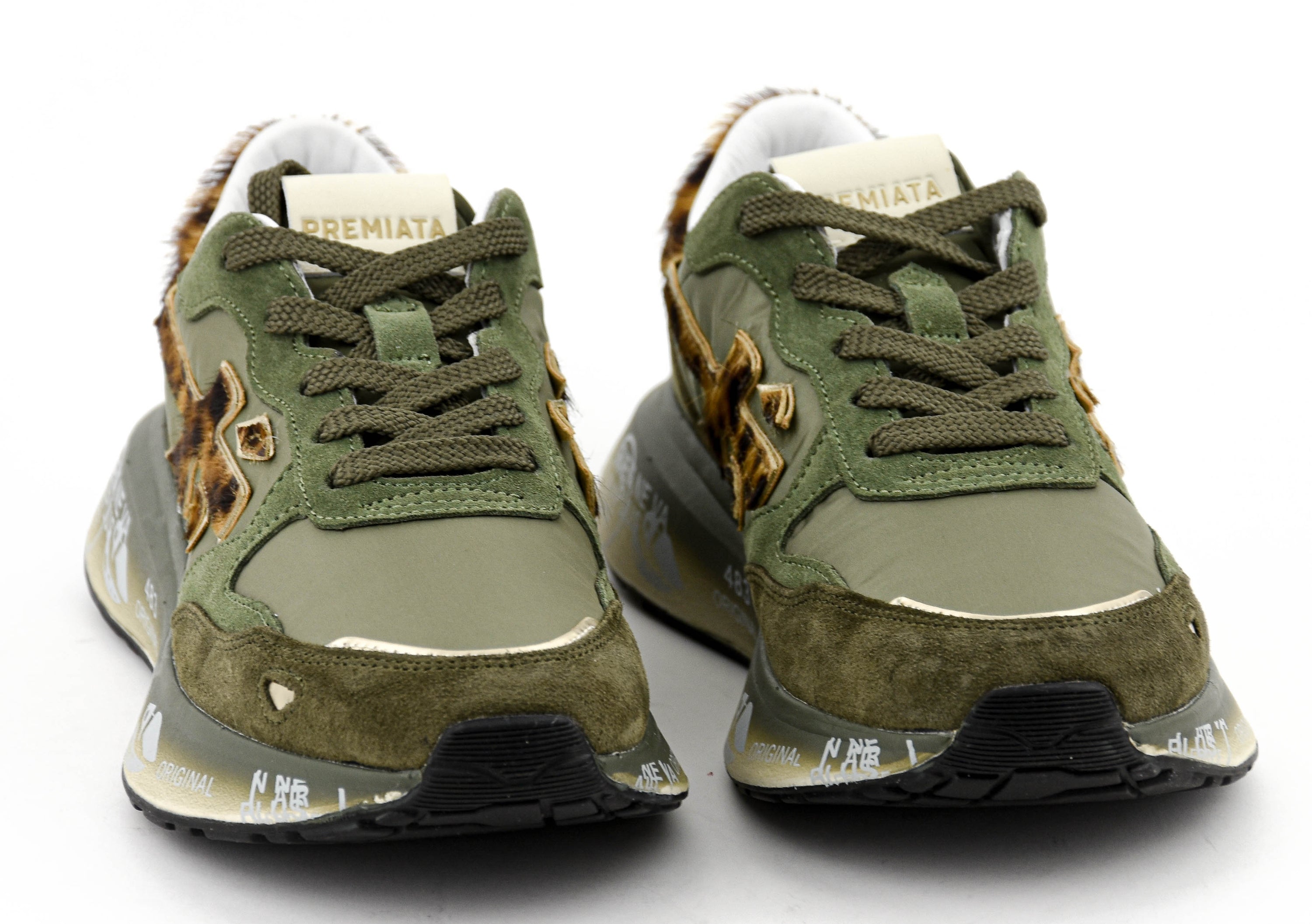 PREMIATA LAURYN SNEAKER KAKI LEOPARD