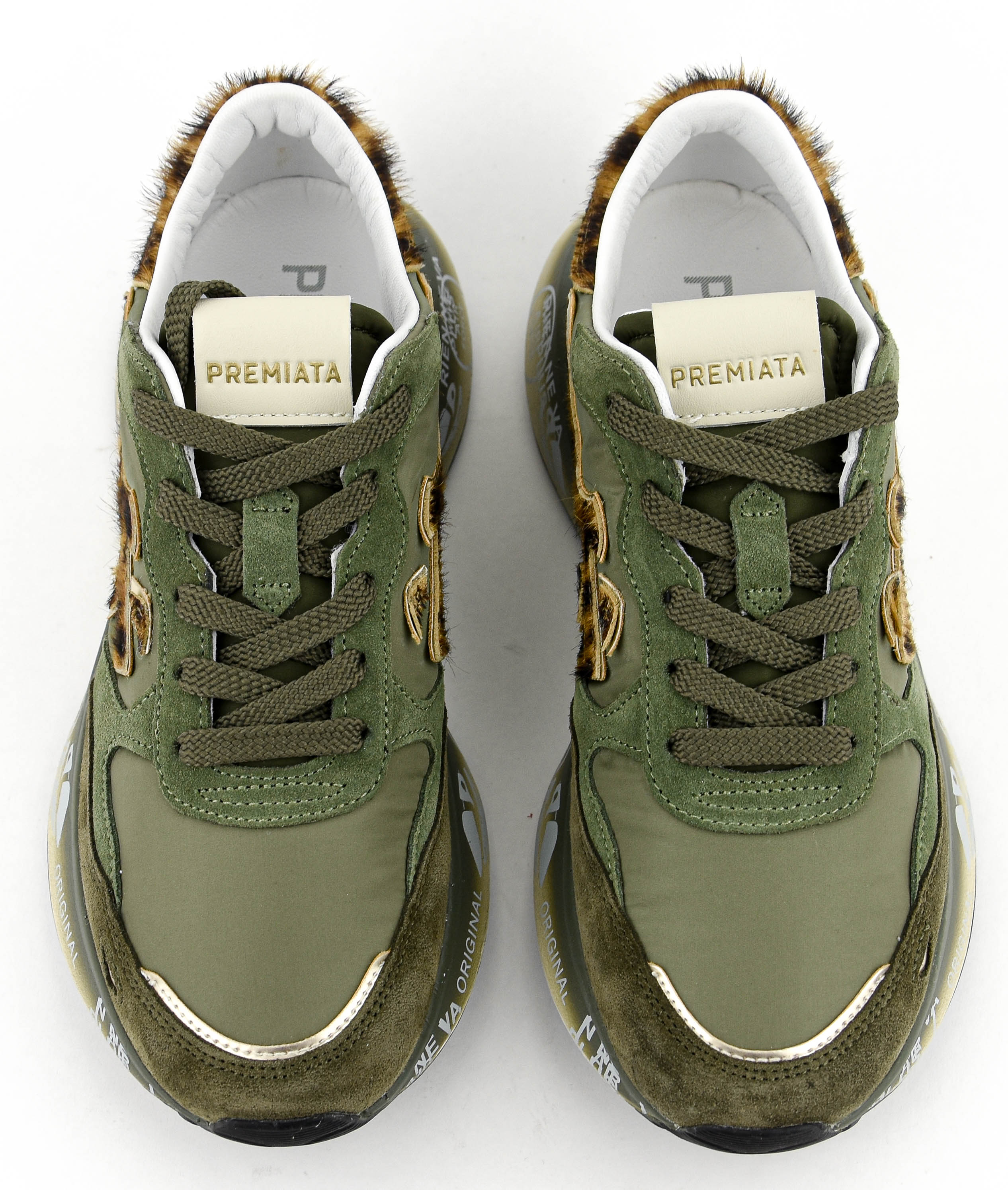 PREMIATA LAURYN SNEAKER KAKI LEOPARD
