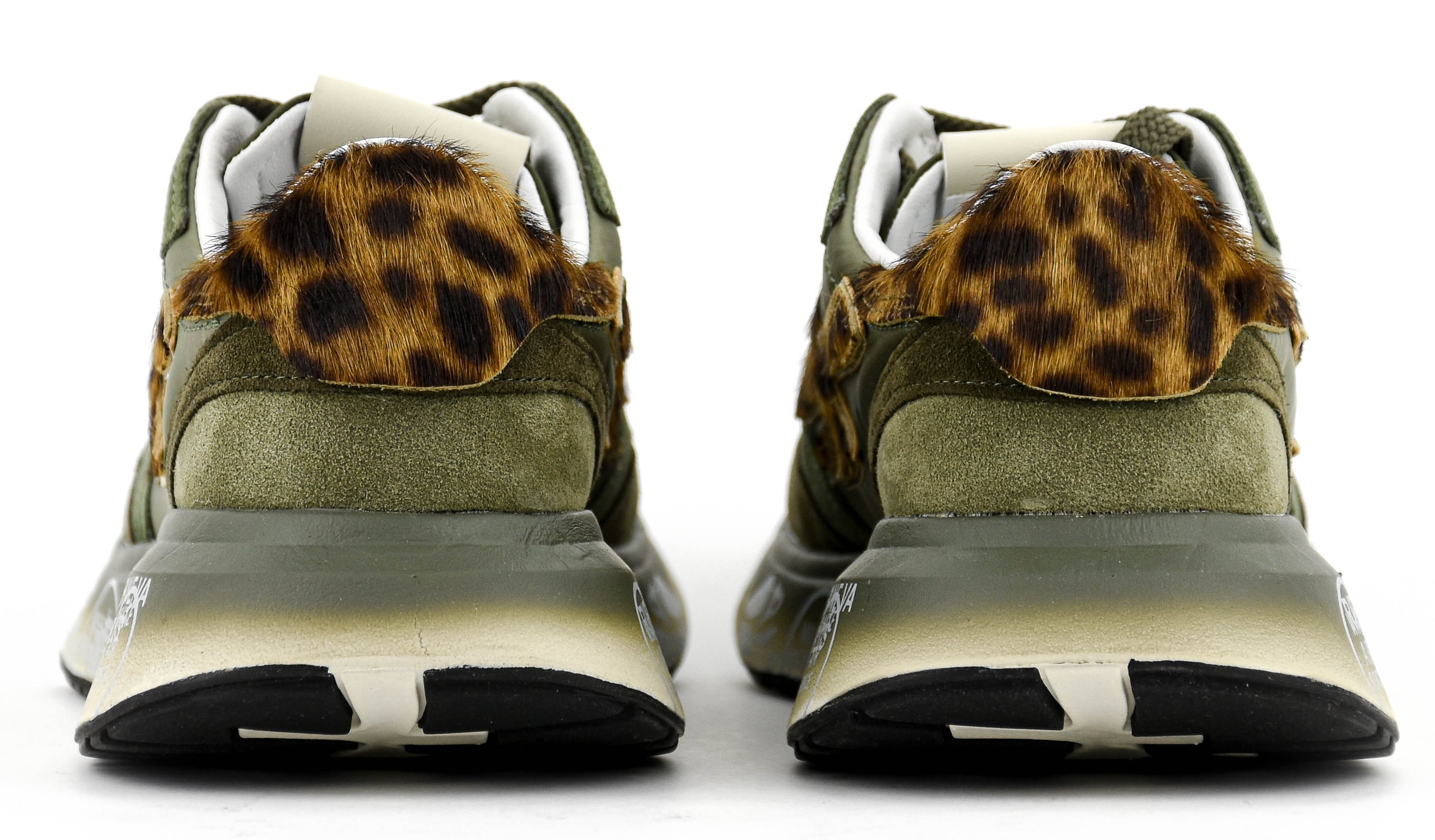 PREMIATA LAURYN SNEAKER KAKI LEOPARD