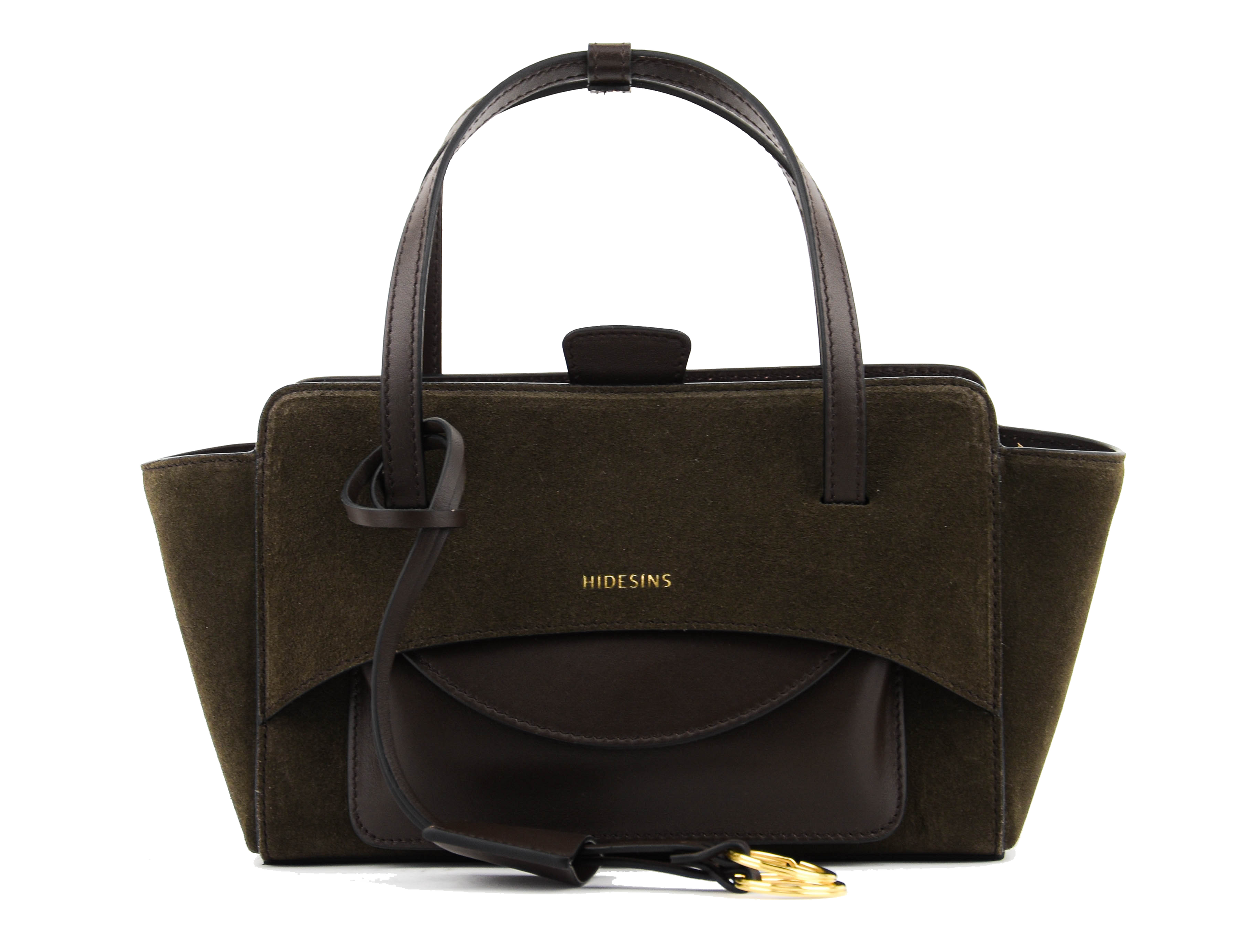 HIDESINS BAG FLAP S DARK BROWN