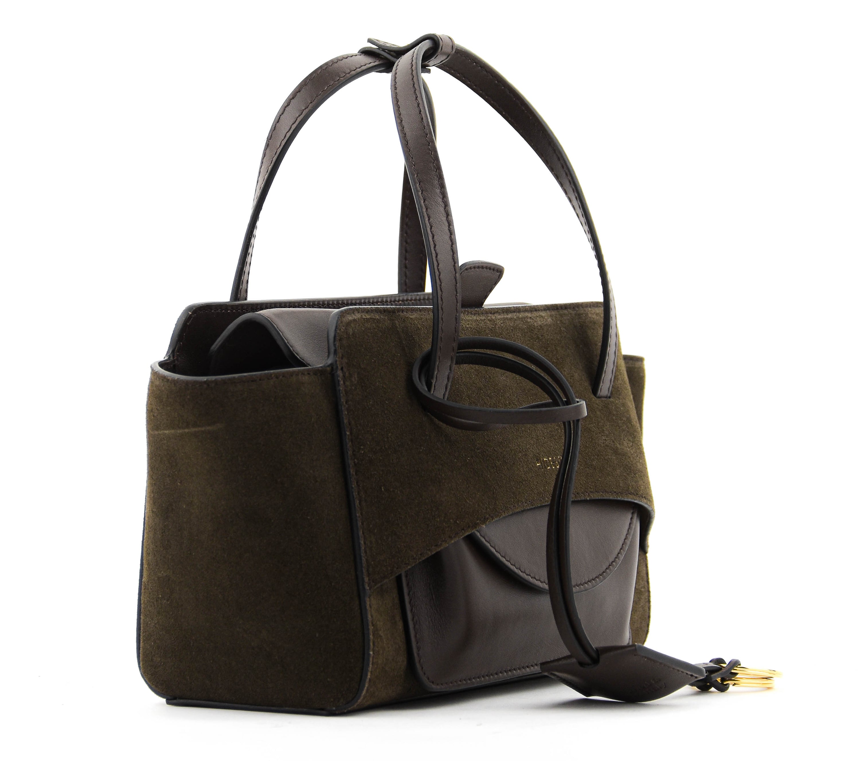 HIDESINS BAG FLAP S DARK BROWN