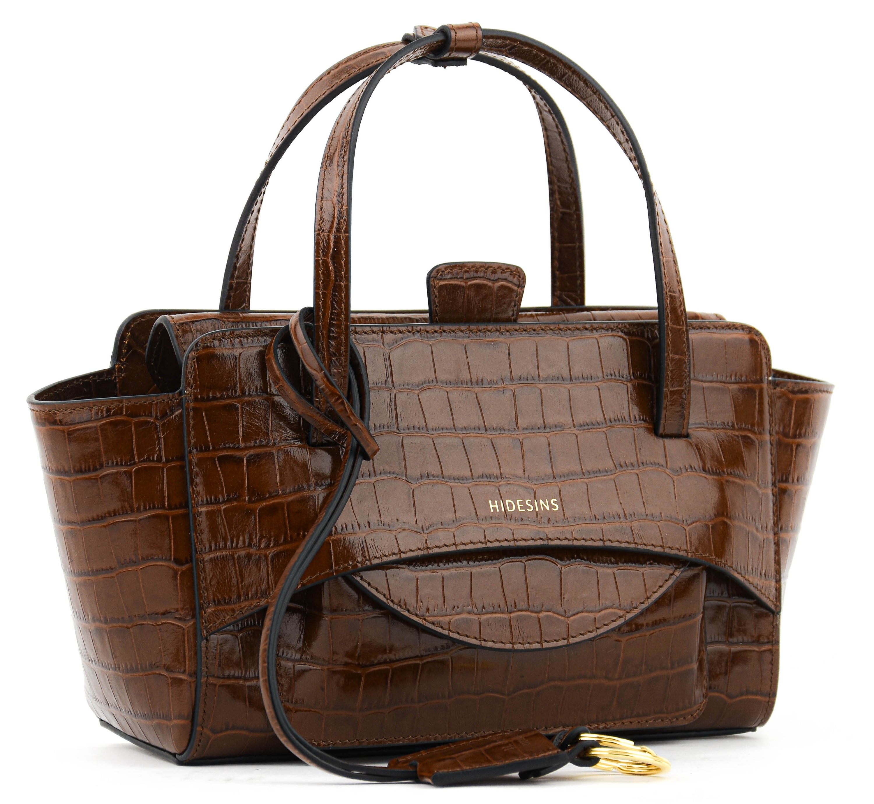 HIDESINS BAG FLAP S  CASTAGNA COCCO