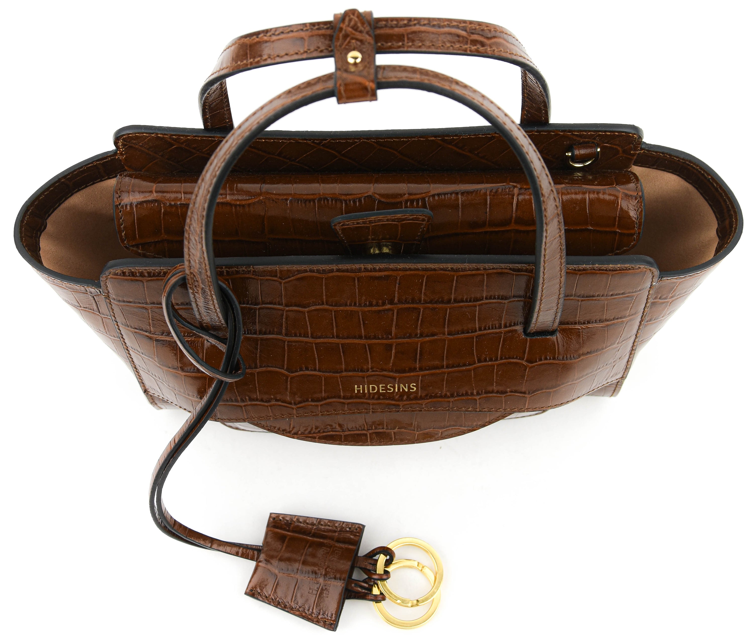 HIDESINS BAG FLAP S  CASTAGNA COCCO