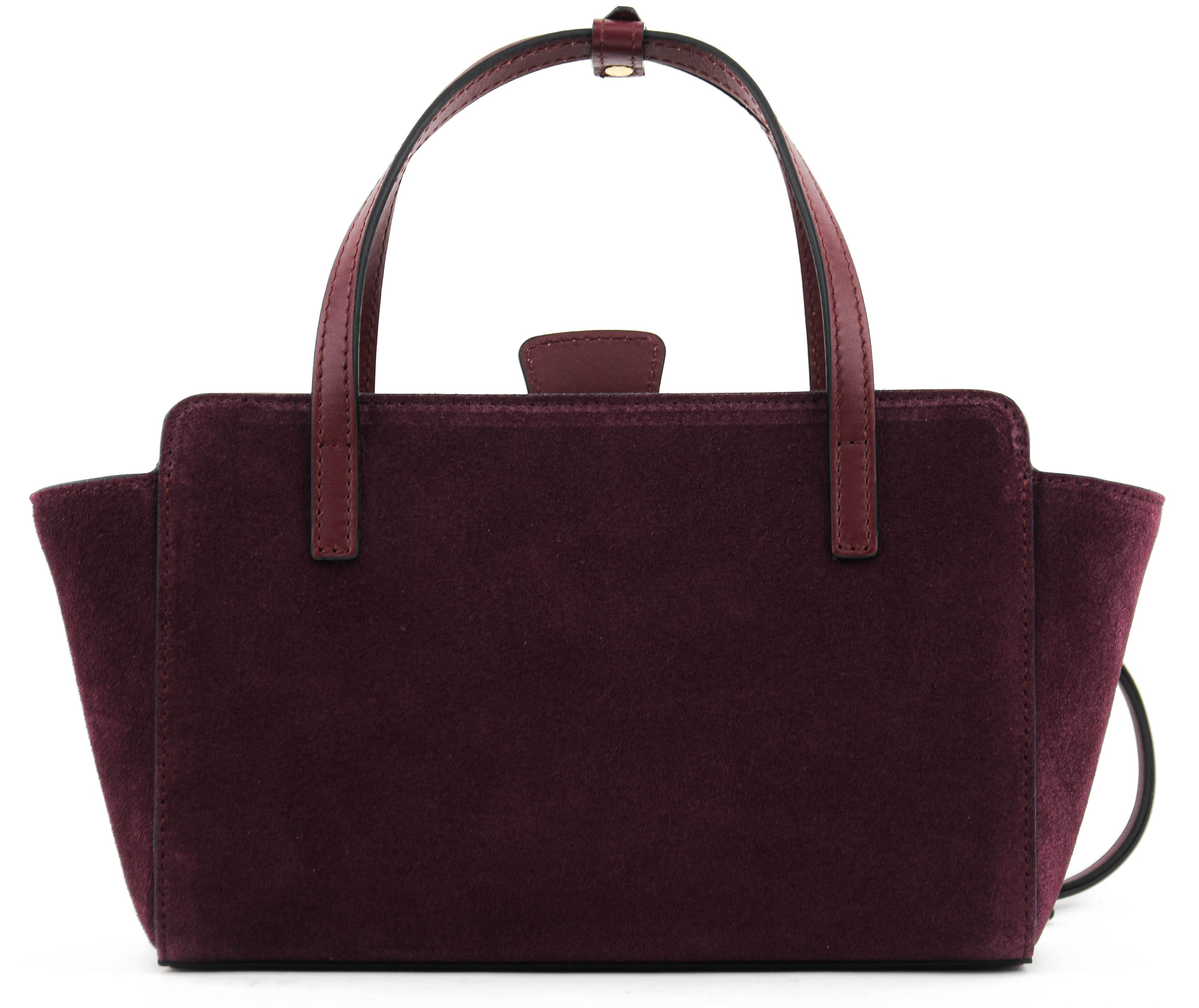 HIDESINS BAG FLAP S  PRUGNA SUEDE