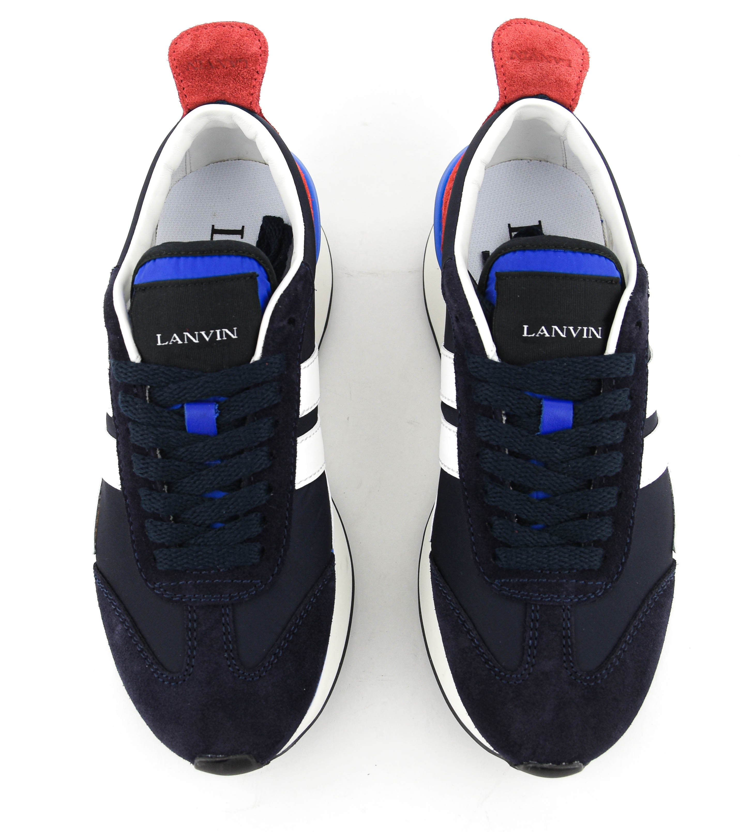 LANVIN BUMPR SNEAKER WHITE BLACK NAVY