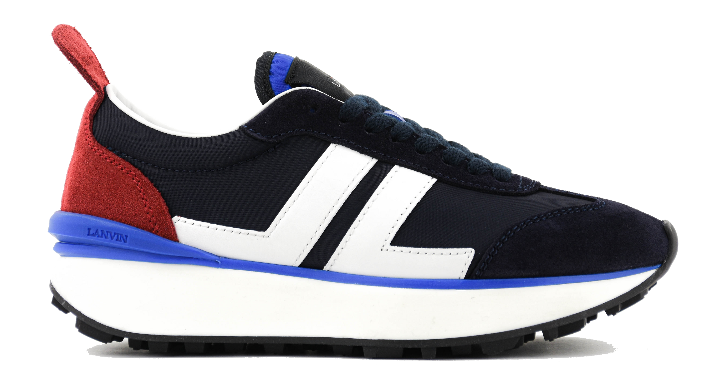 LANVIN BUMPR SNEAKER WHITE BLACK NAVY