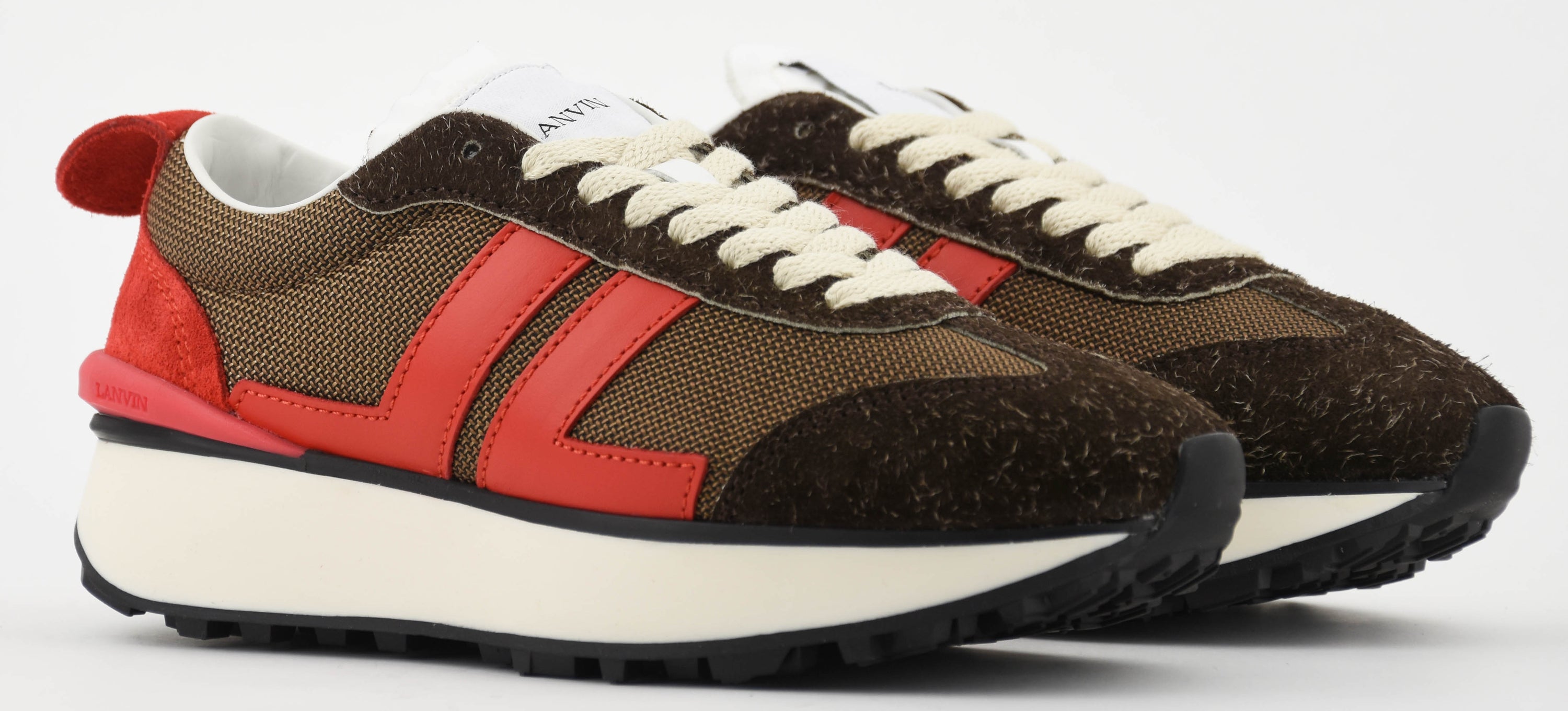 LANVIN BUMPR SNEAKER BROWN RED