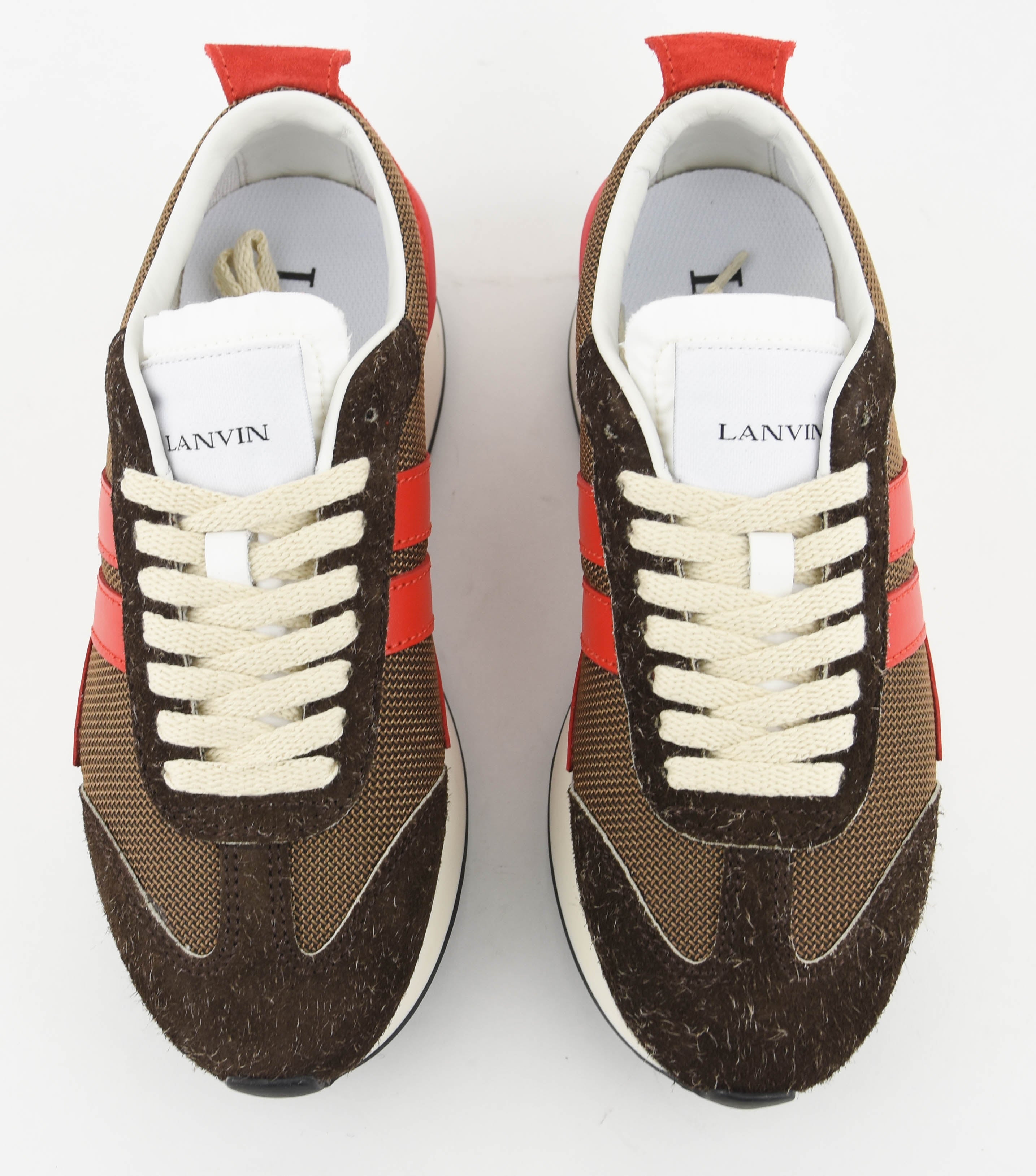 LANVIN BUMPR SNEAKER BROWN RED
