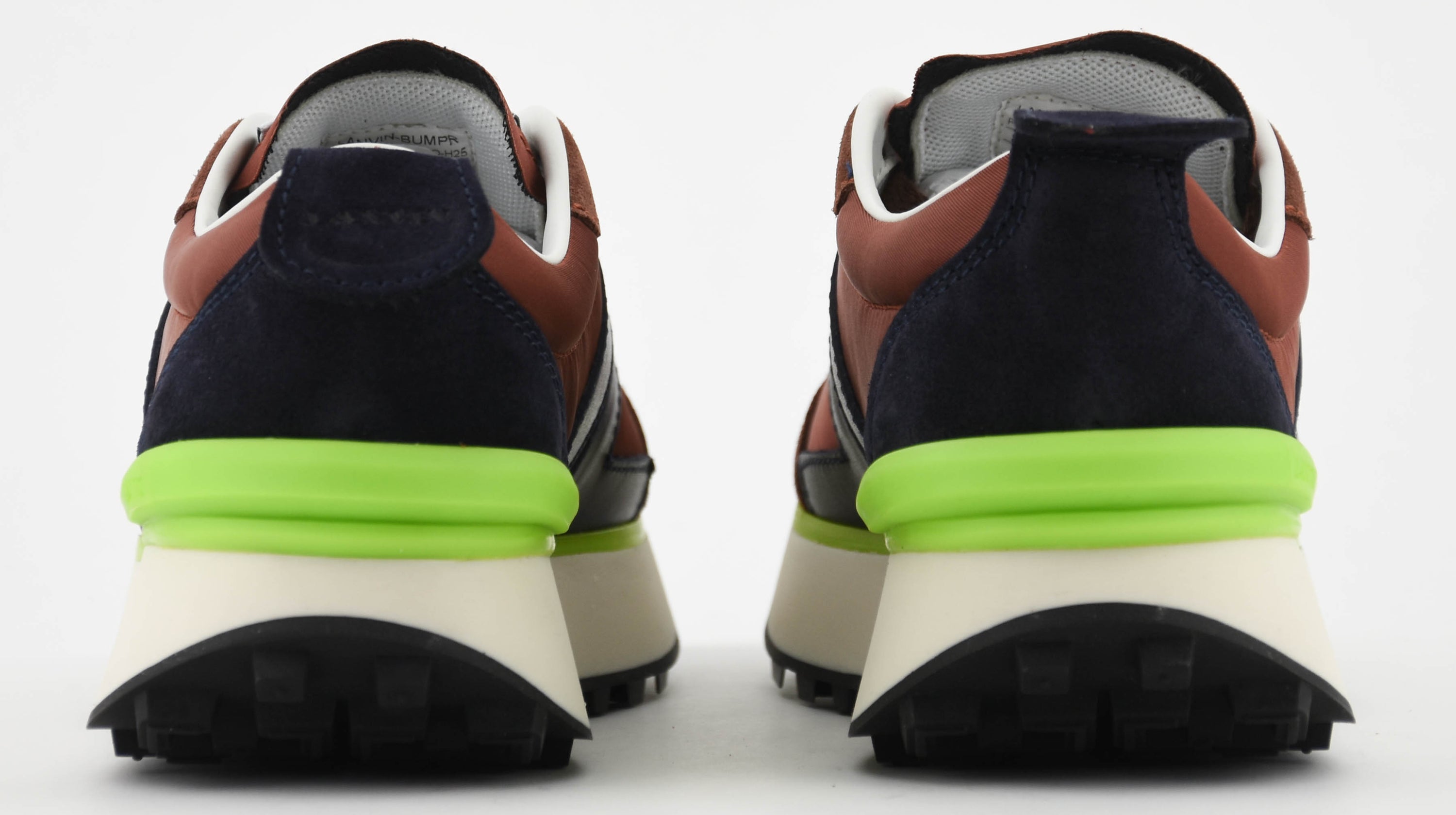 LANVIN BUMPR SNEAKER BLACK NAVY MOCHA