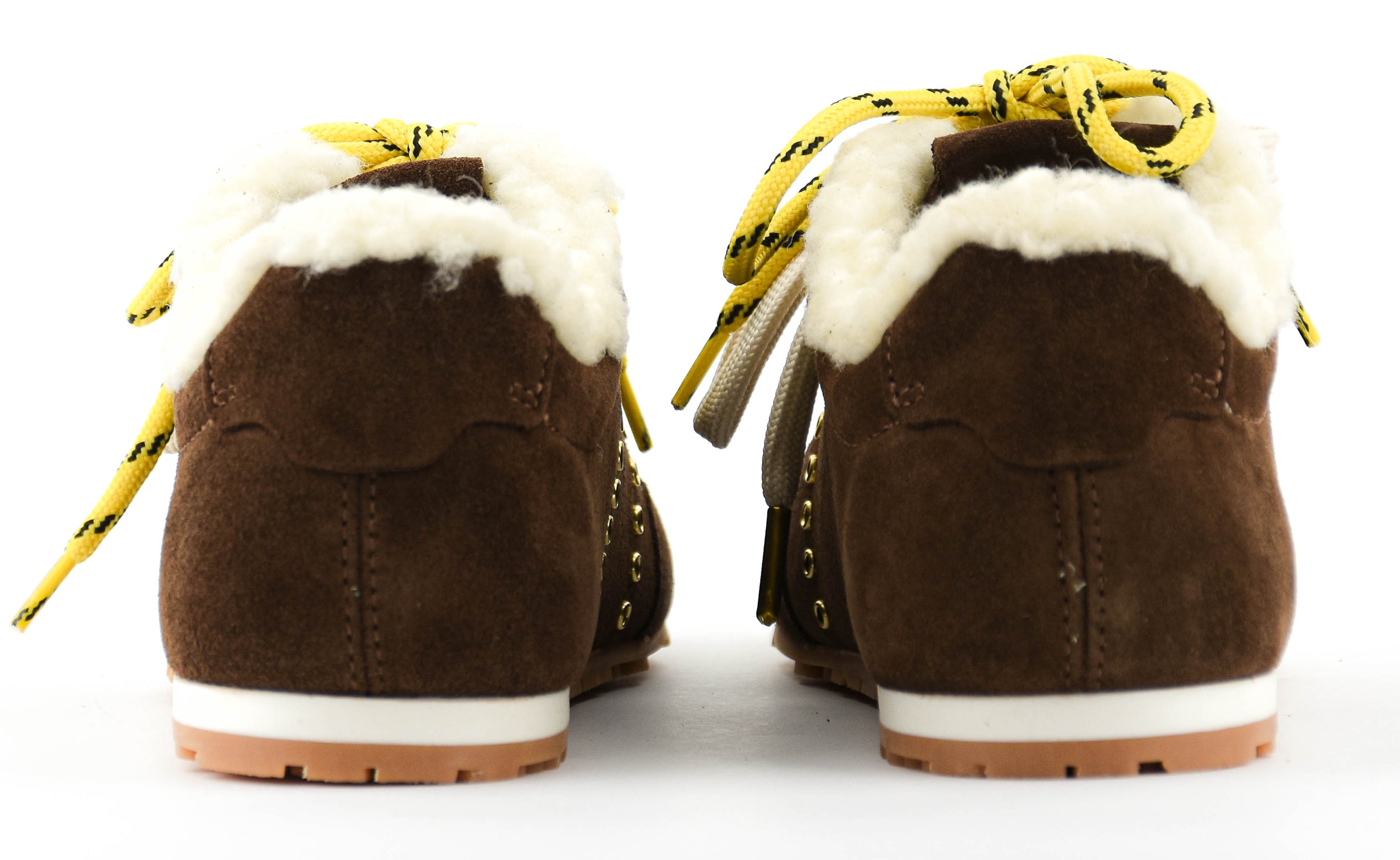 NUBIKK BILLY LOU FUR DARK BROWN SUEDE