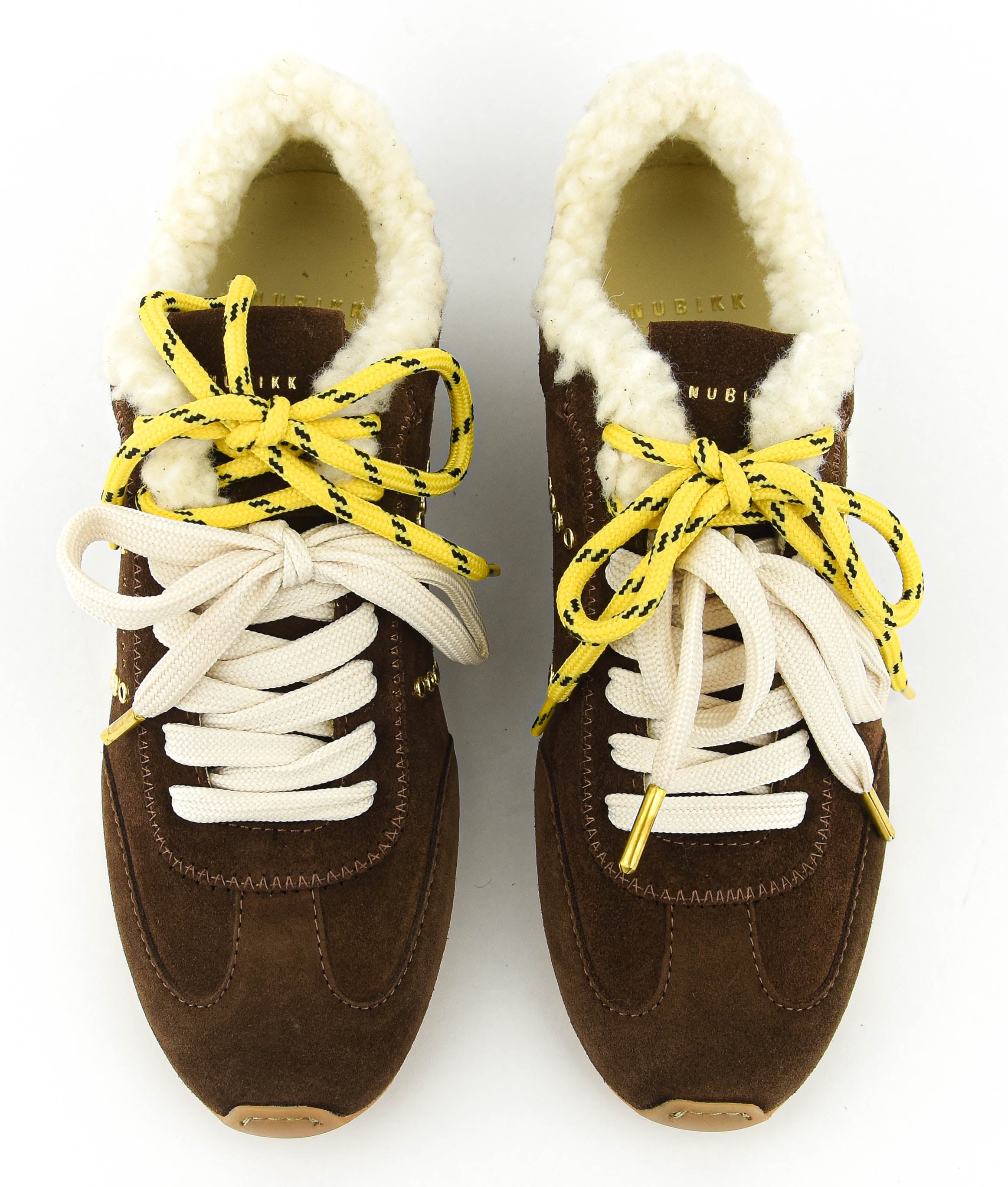 NUBIKK BILLY LOU FUR DARK BROWN SUEDE