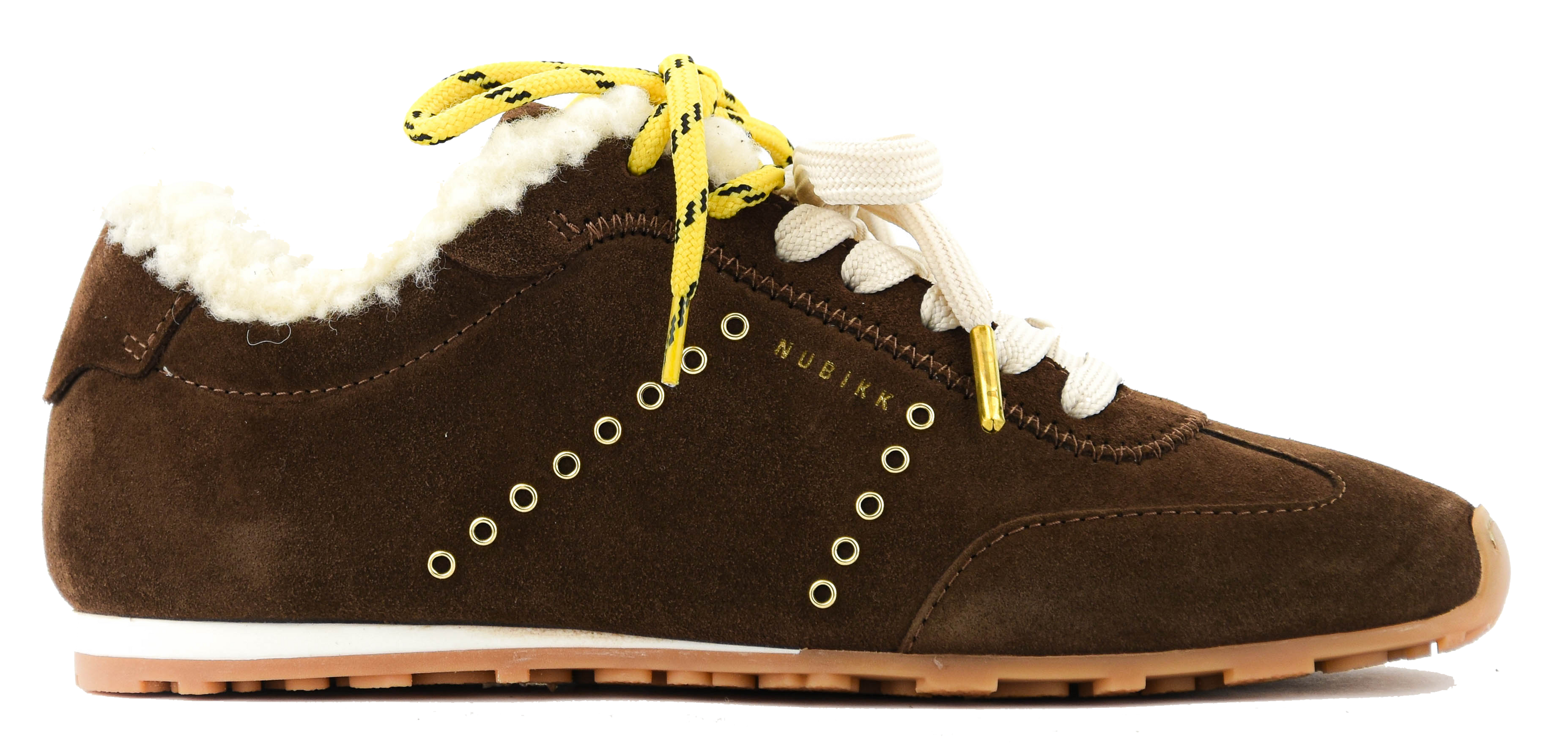 NUBIKK BILLY LOU FUR DARK BROWN SUEDE