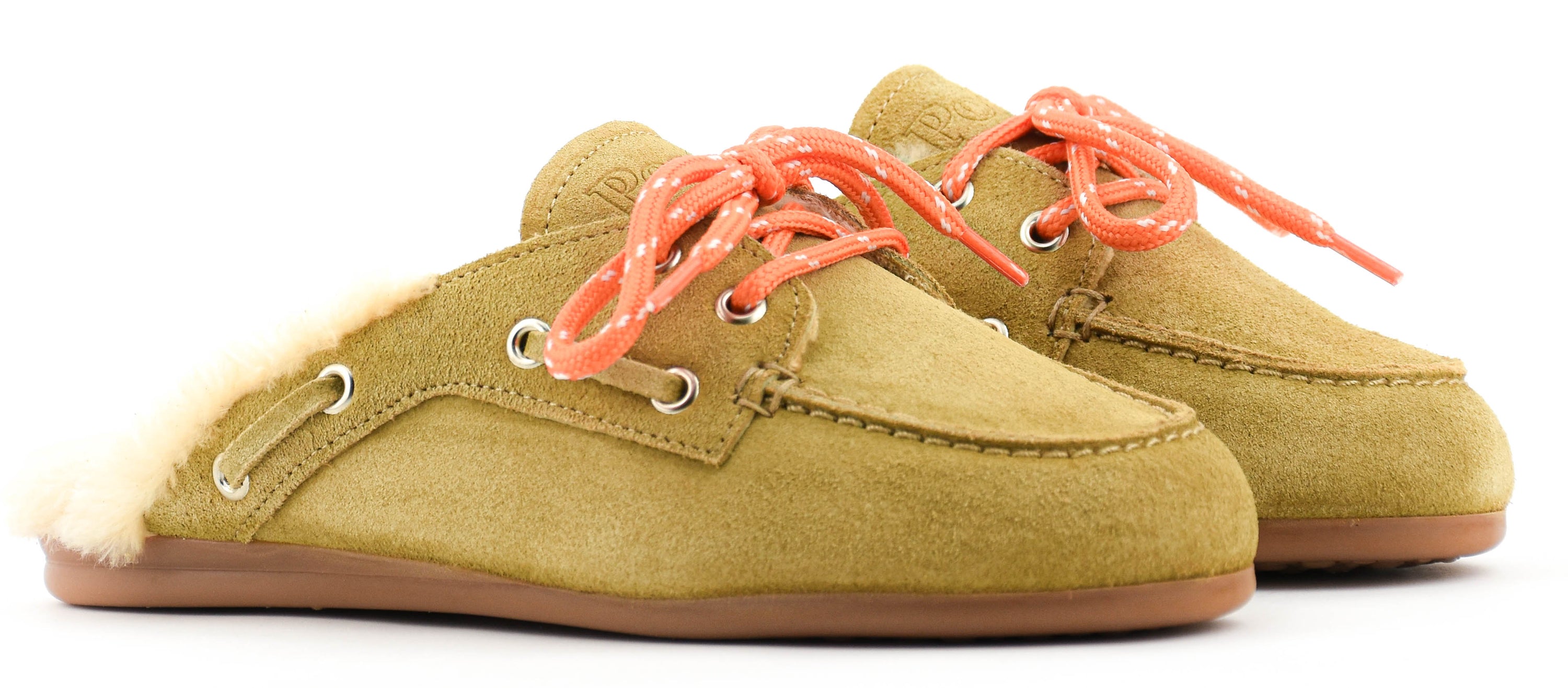 POSA BOAT LOAFER MULE FAKE FUR SUEDE