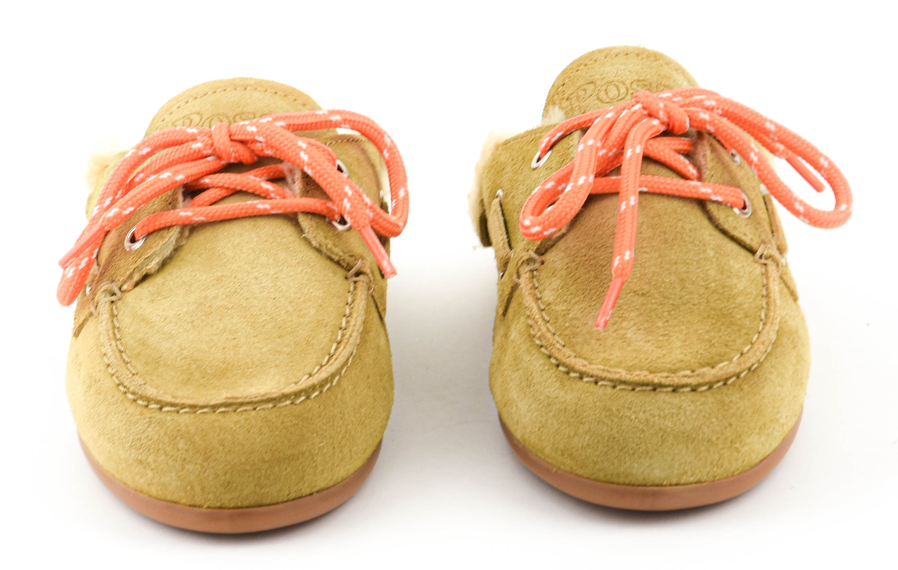 POSA BOAT LOAFER MULE FAKE FUR SUEDE