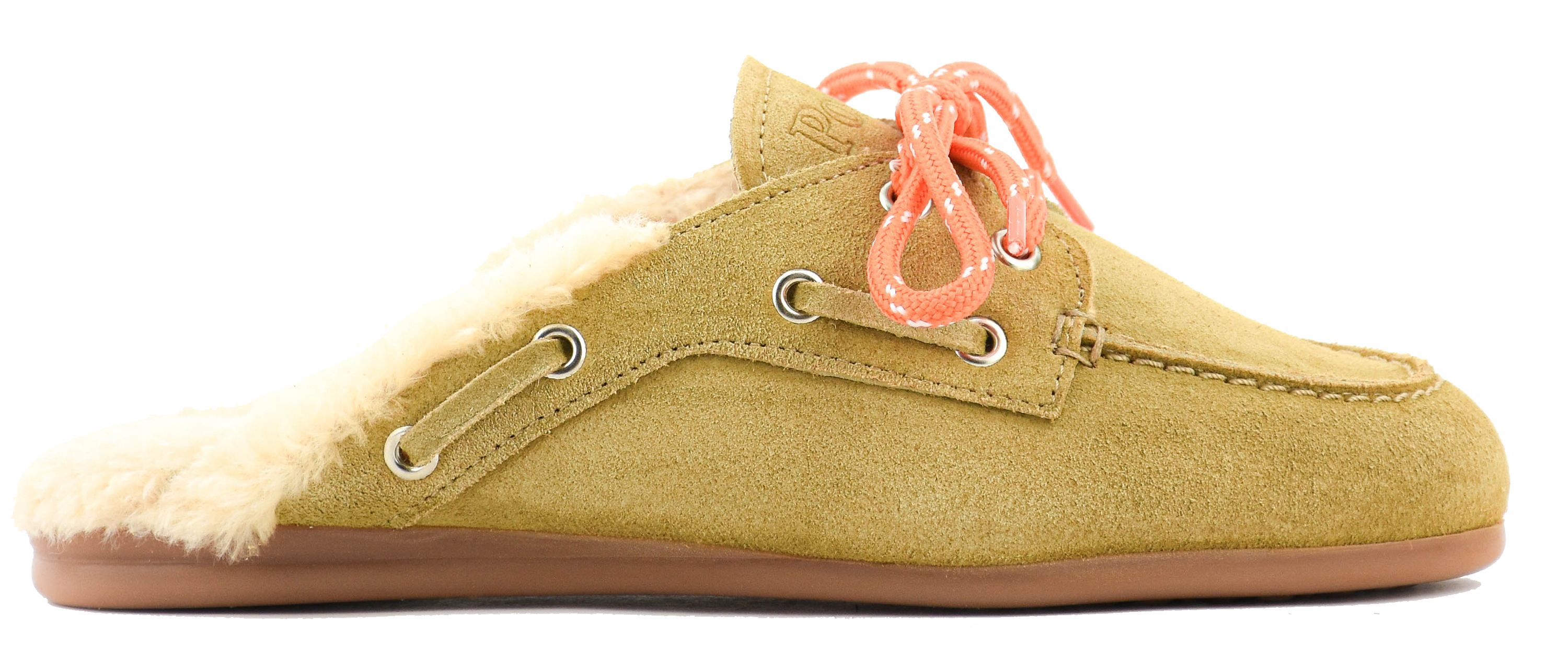 POSA BOAT LOAFER MULE FAKE FUR SUEDE