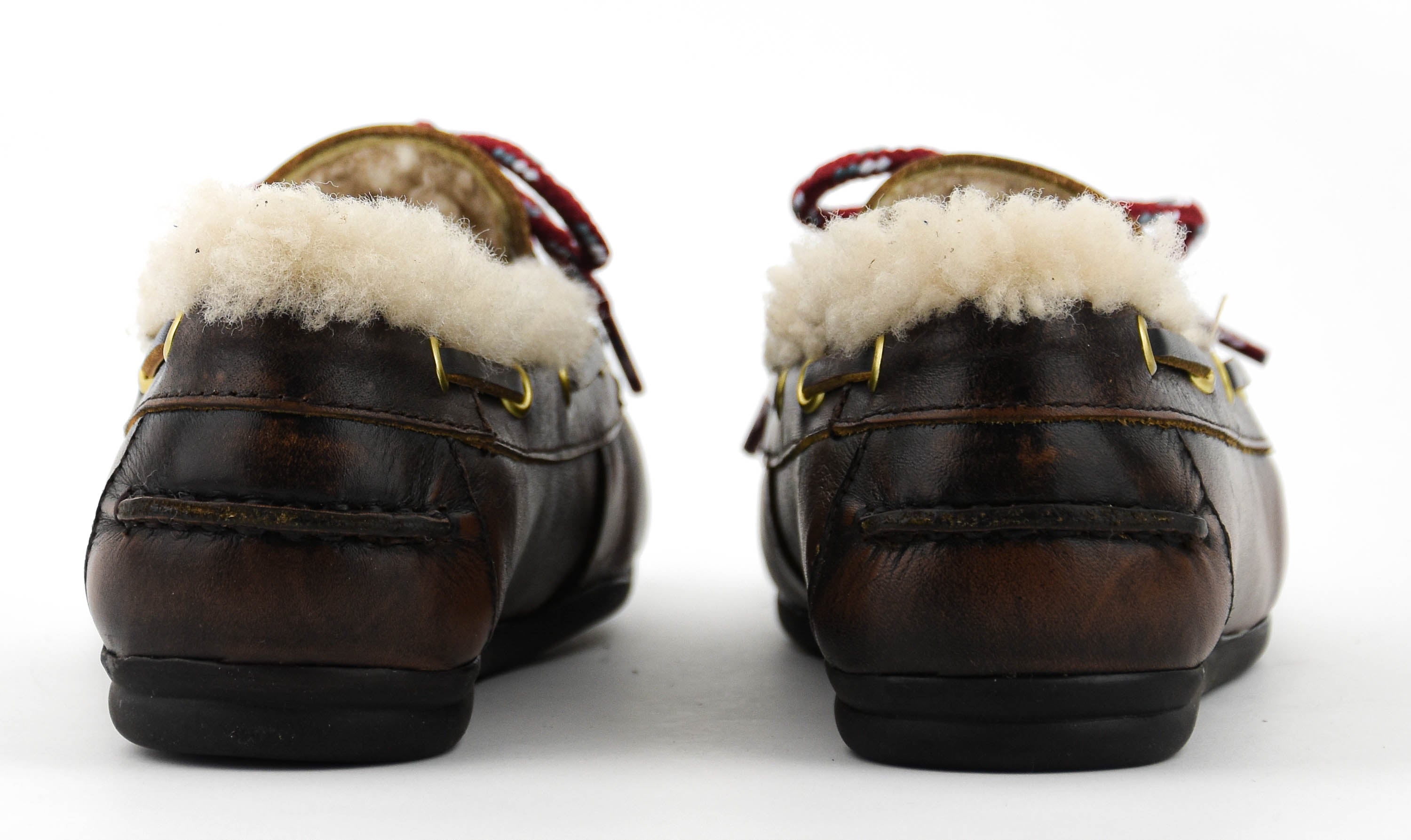TORAL NAHUA FUR MOCCASINE BROWN LEATHER