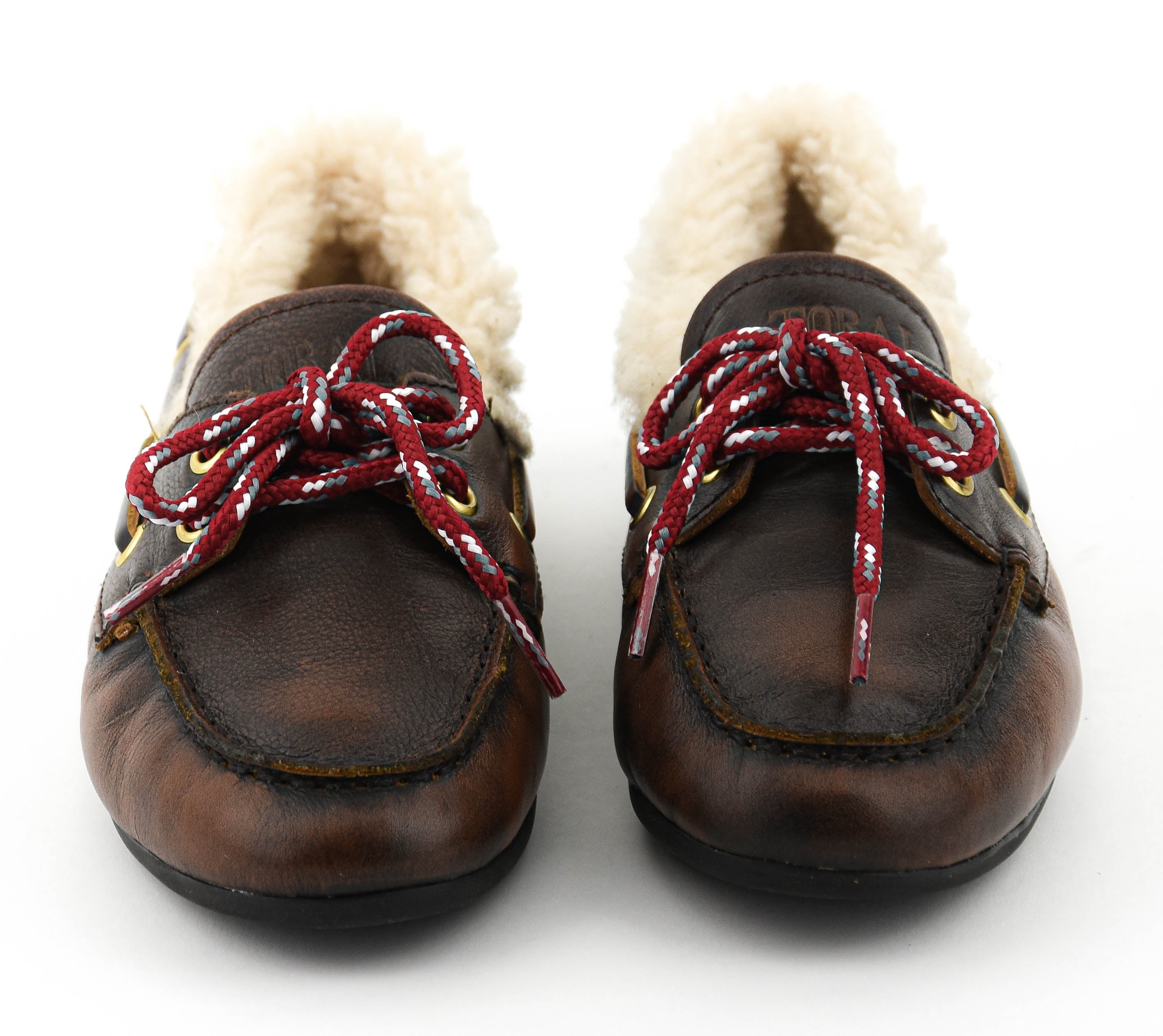 TORAL NAHUA FUR MOCCASINE BROWN LEATHER