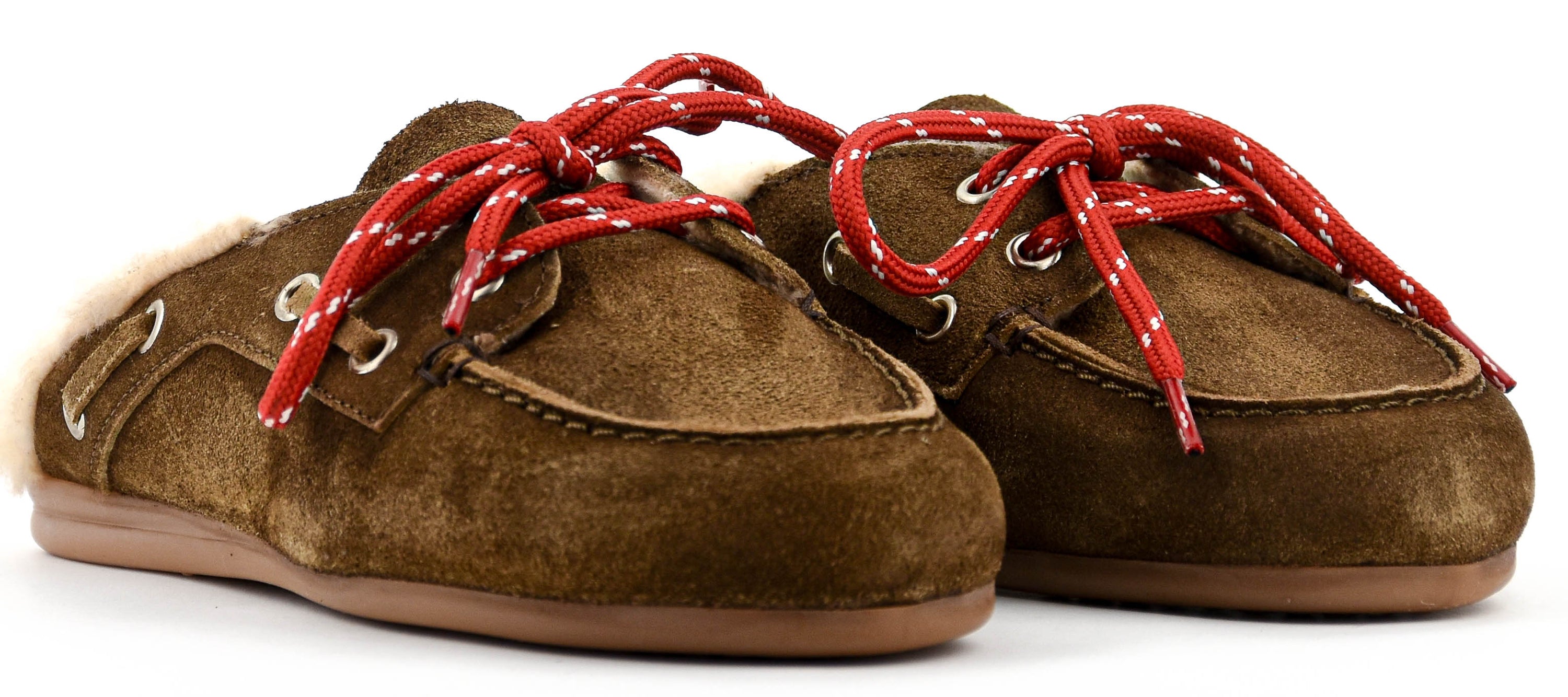 POSA BOAT LOAFER MULE DARK BROWN