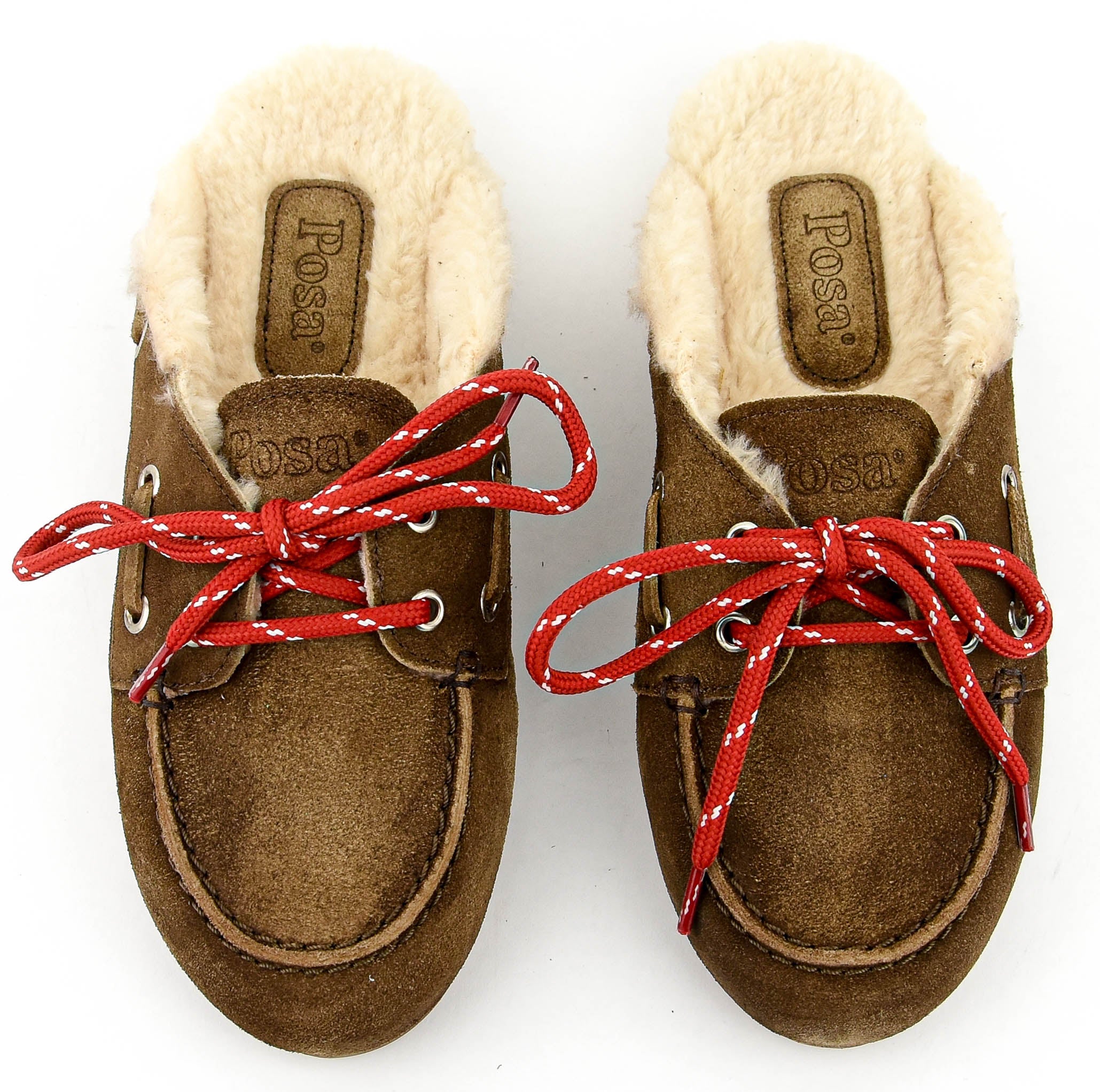 POSA BOAT LOAFER MULE DARK BROWN