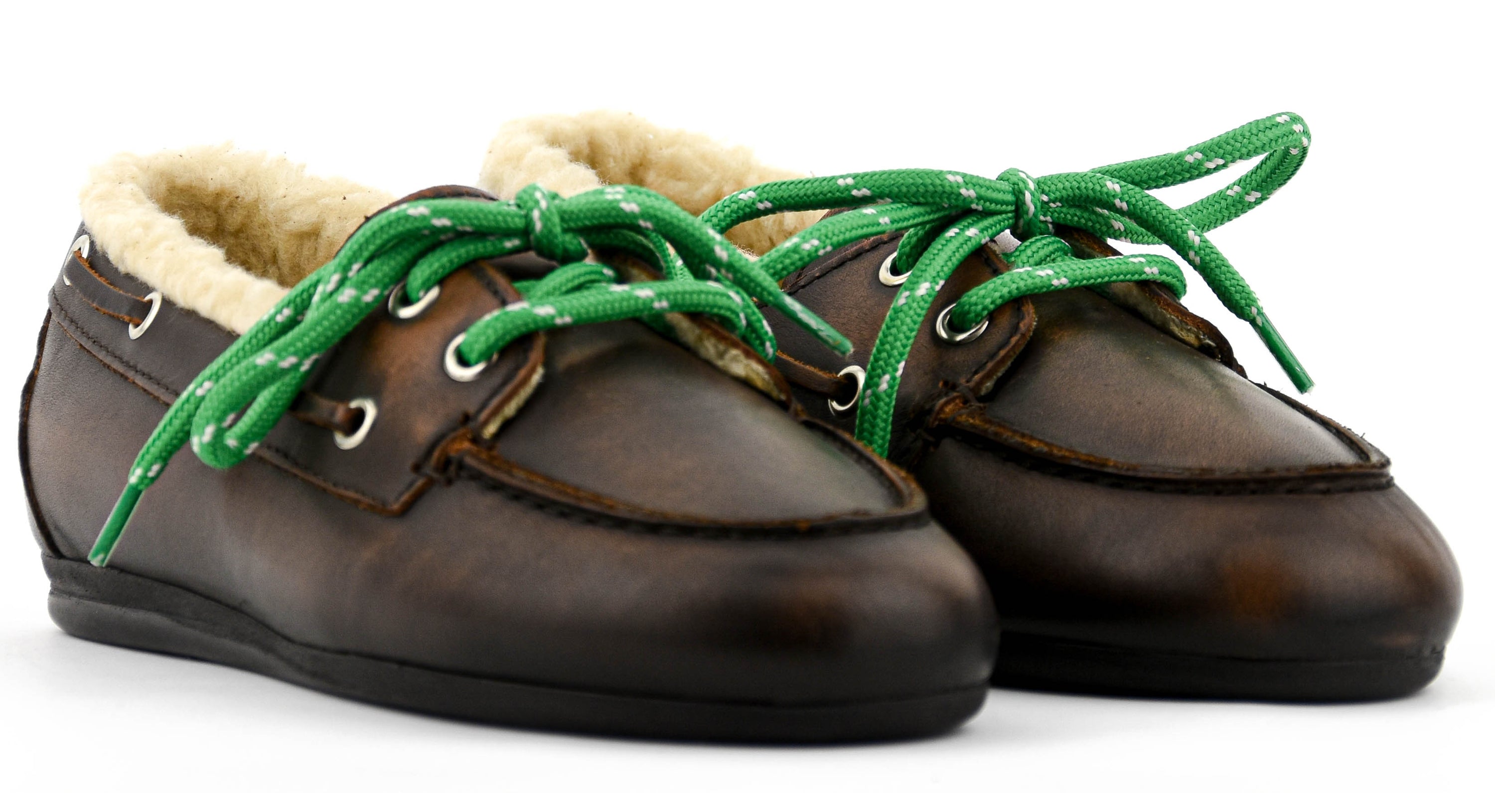 POSA BOAT LOAFER COFFEE SHEARLING